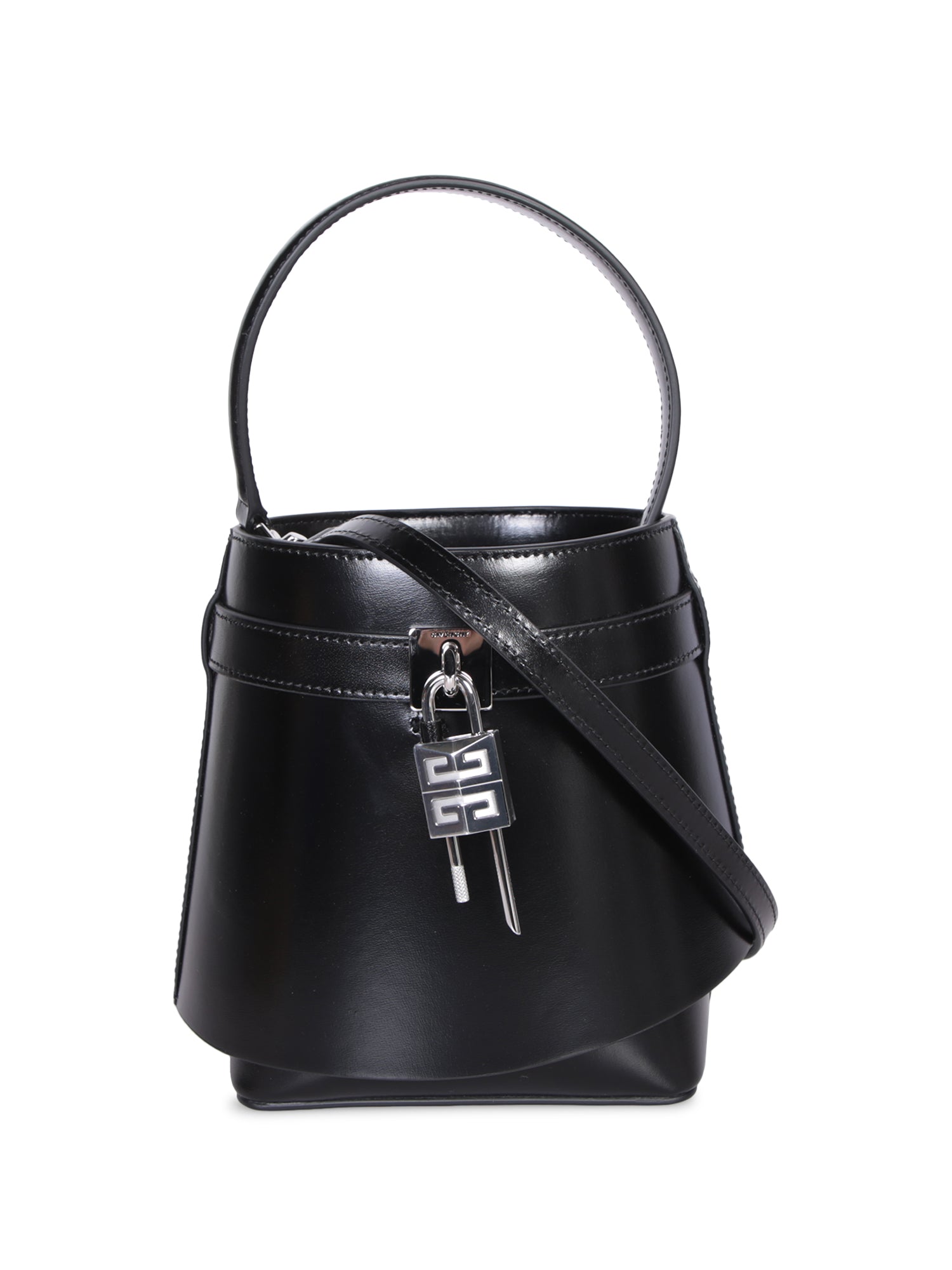 GIVENCHY Shark 락 블랙 버킷 백