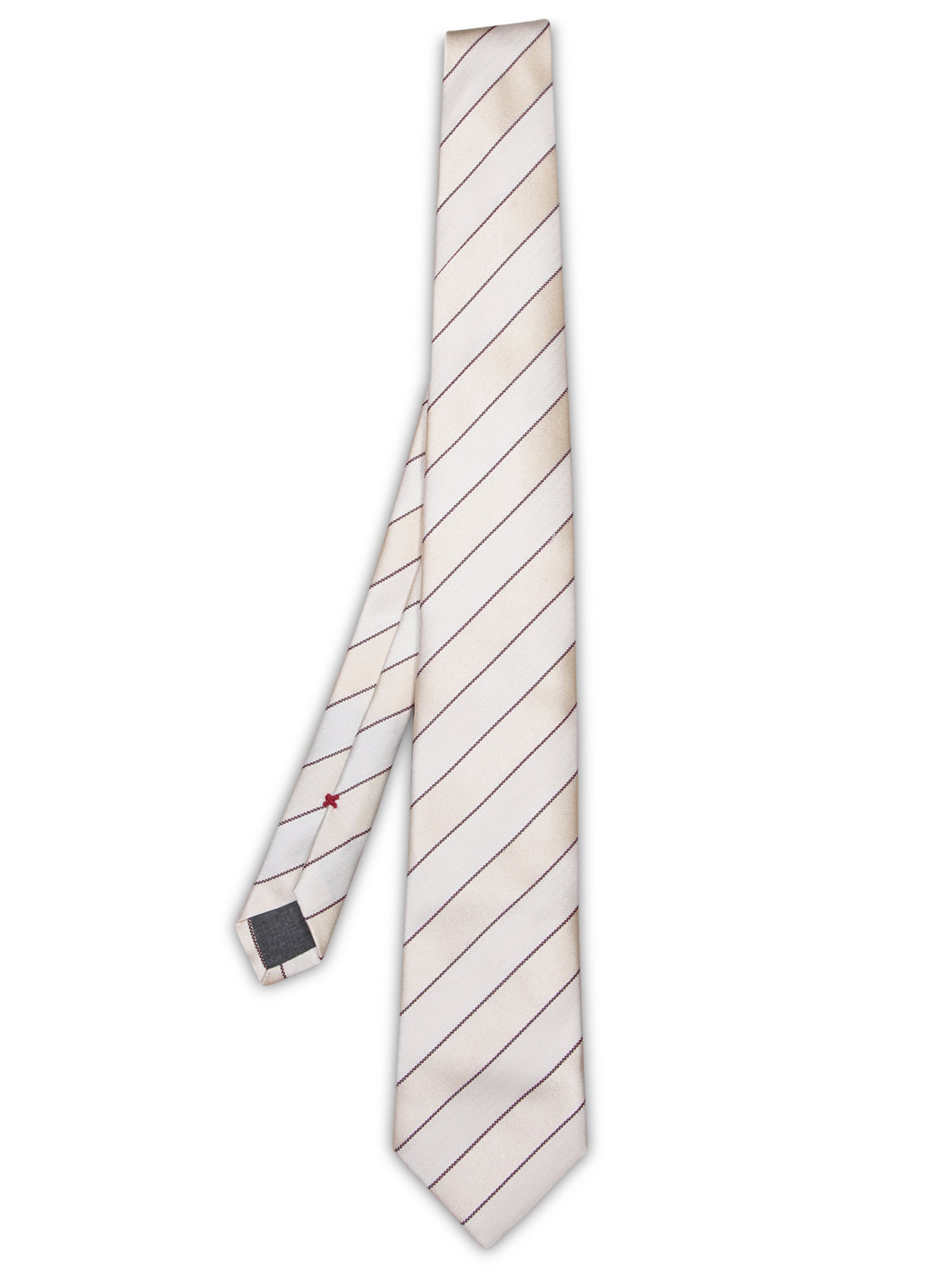 BRUNELLO CUCINELLI Regimental redwhite 타이