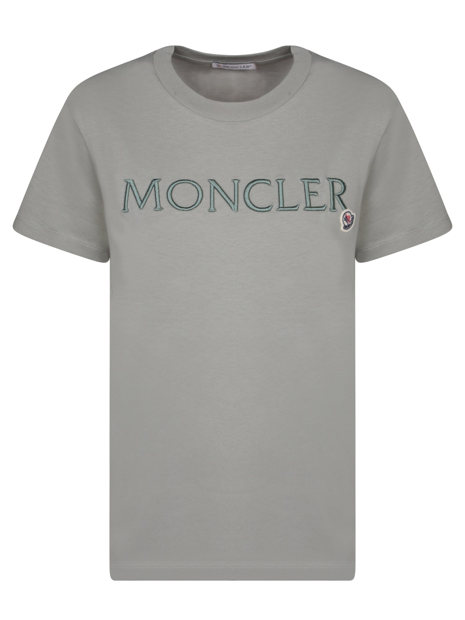 MONCLER 로고 밀리터리 그린 티셔츠