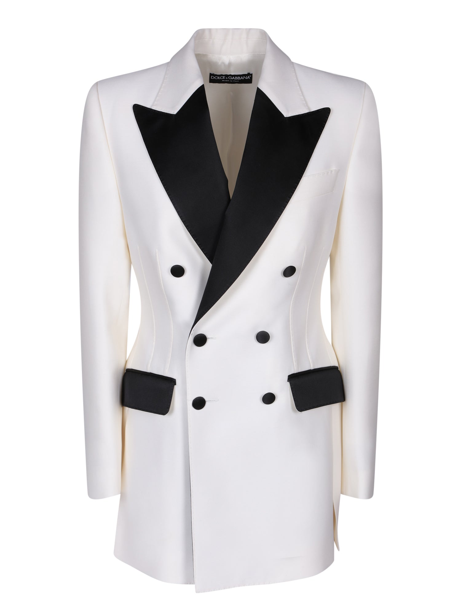 DOLCE  GABBANA 더블 브레스티드 whiteblack 자켓