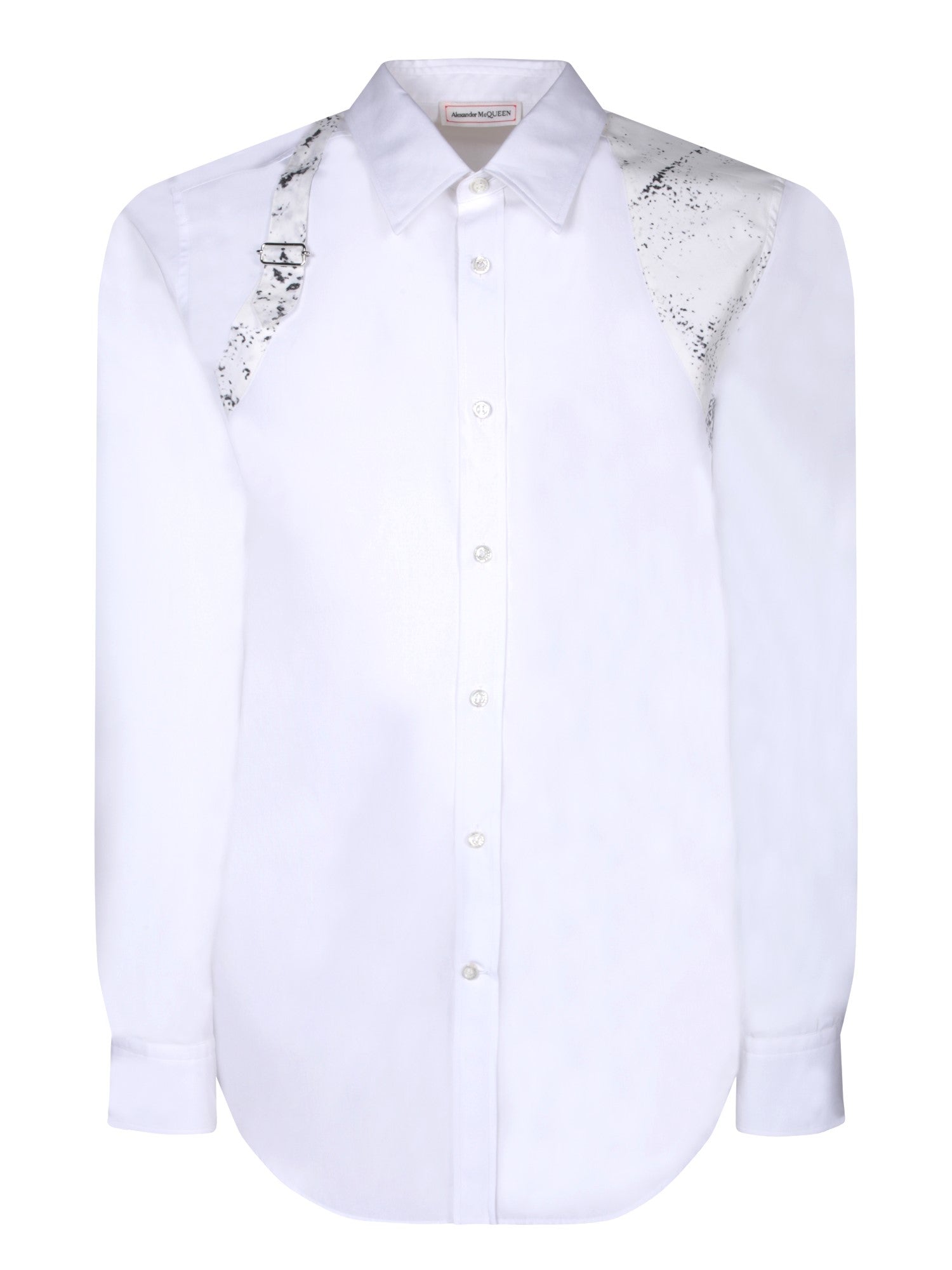 ALEXANDER MCQUEEN 프린트 화이트 셔츠