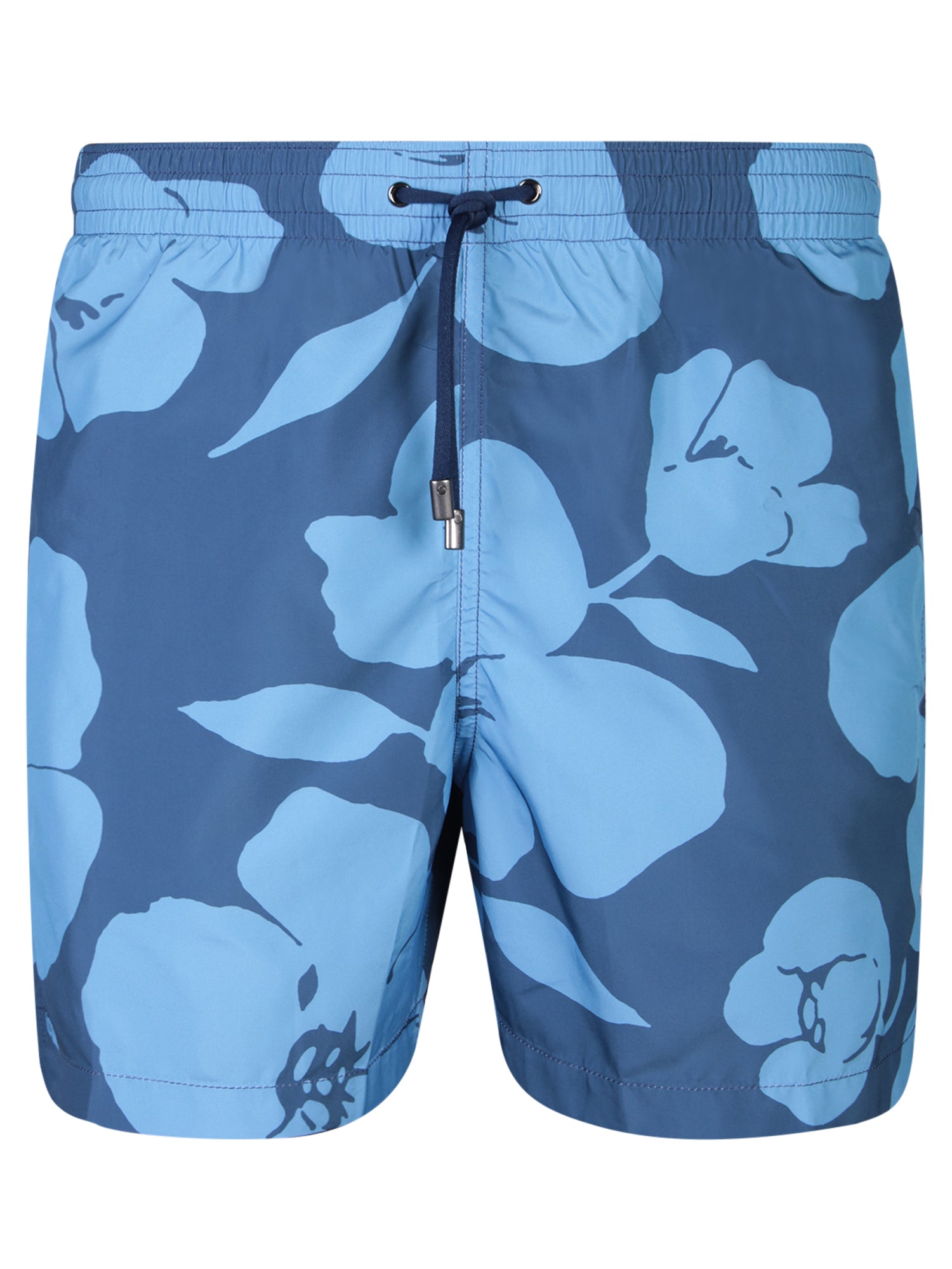 CANALI Flowers 패턴 블루 스윔수트