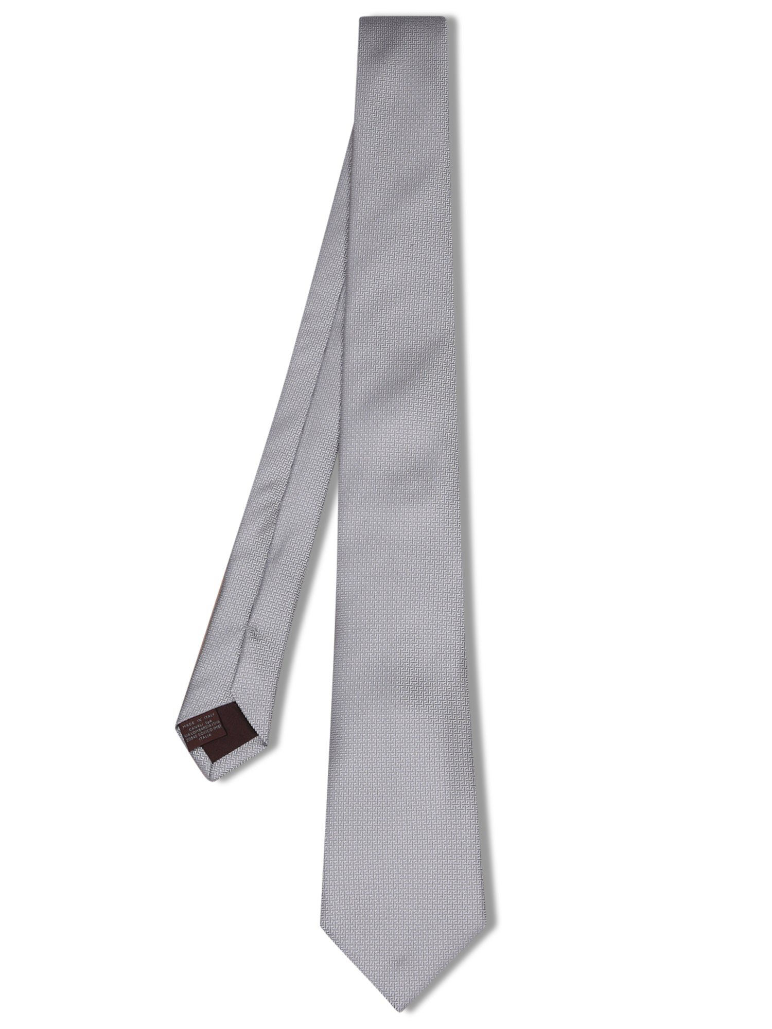 CANALI Micropattern 진주 그레이 타이