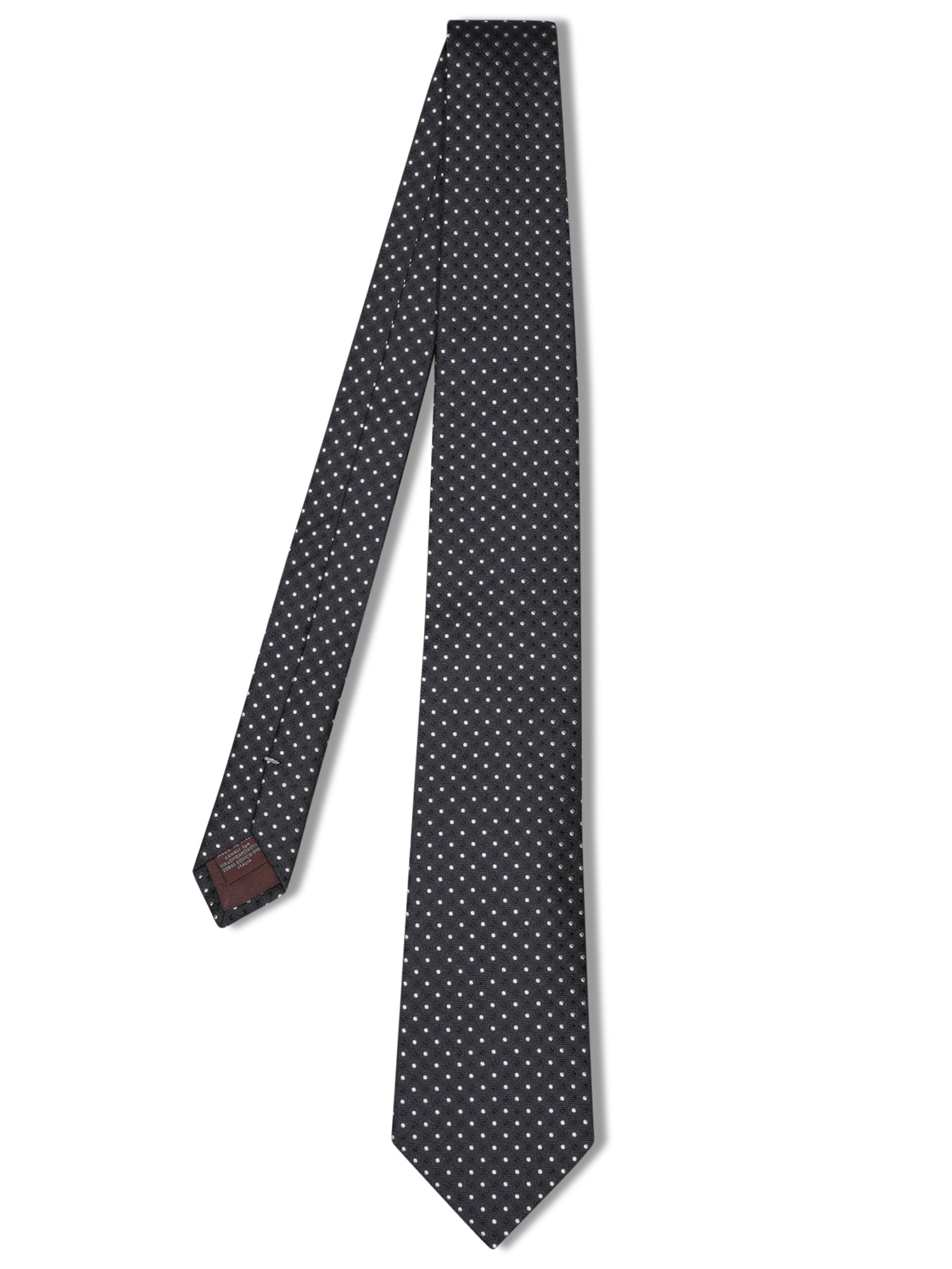 CANALI 폴카 도트 blueblack 화이트 타이