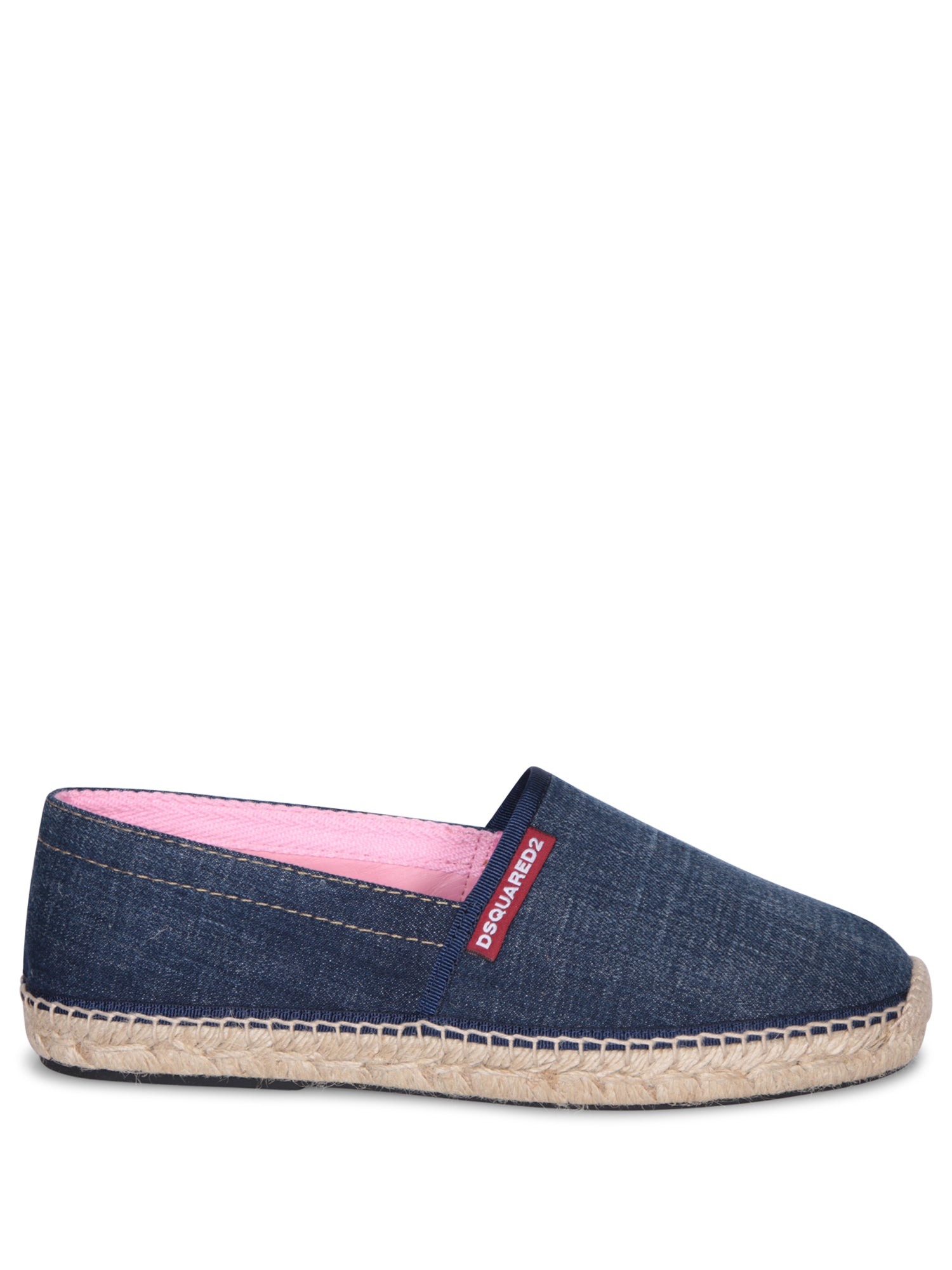 DSQUARED2 로고 tag 블루 espadrillas