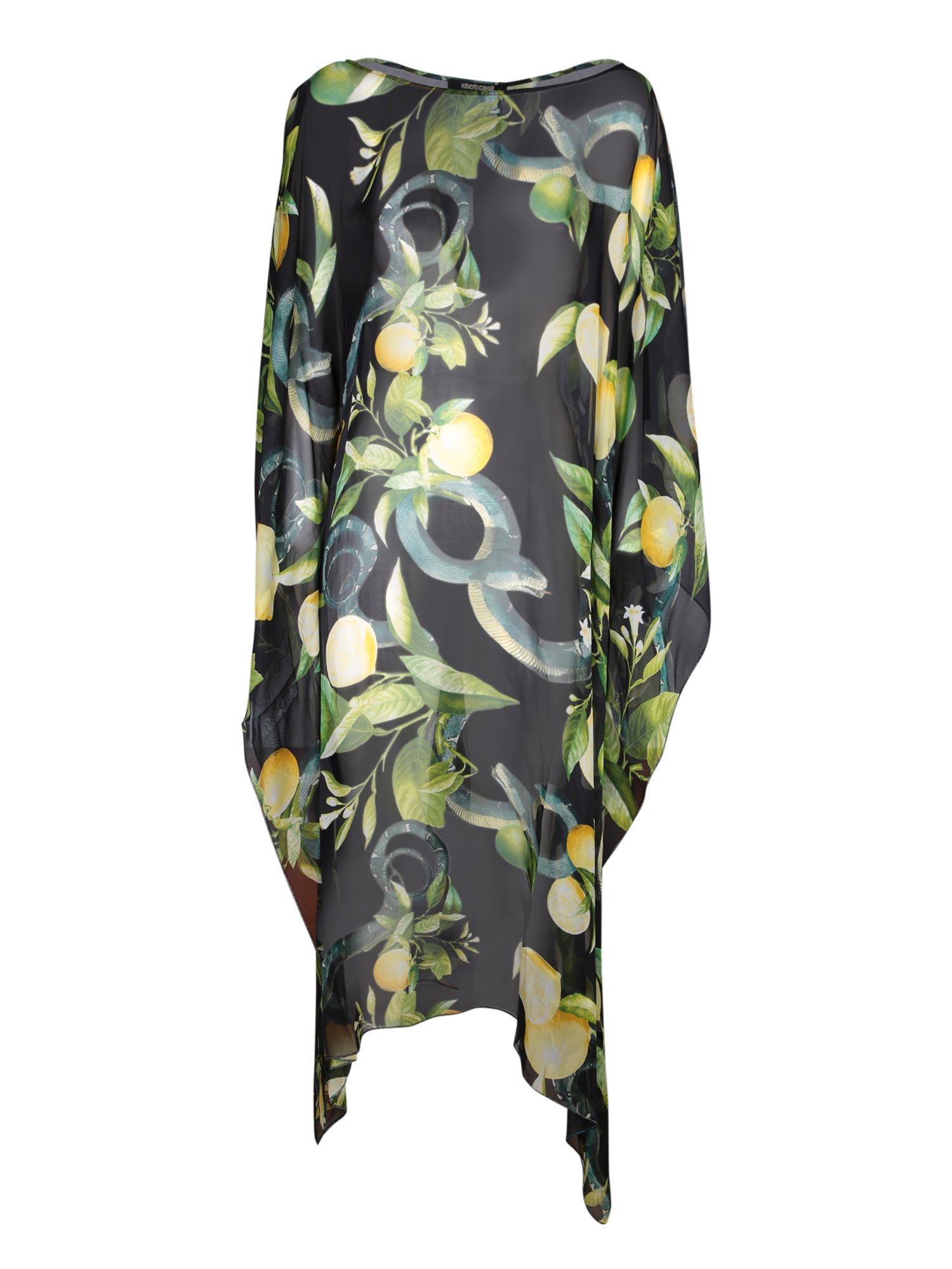 ROBERTO CAVALLI 레몬 프린트 blackmulticolor kaftan