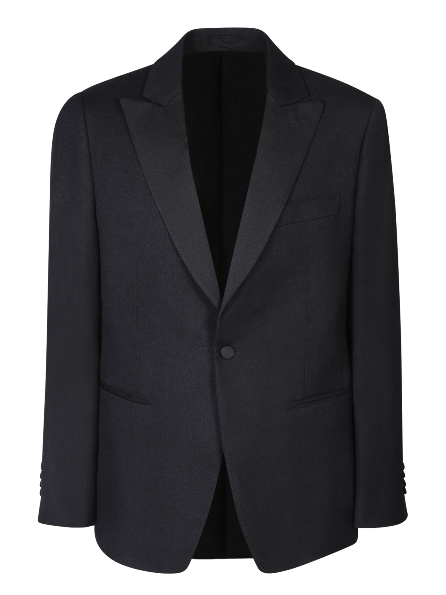 LARDINI 크링클 블랙 자켓
