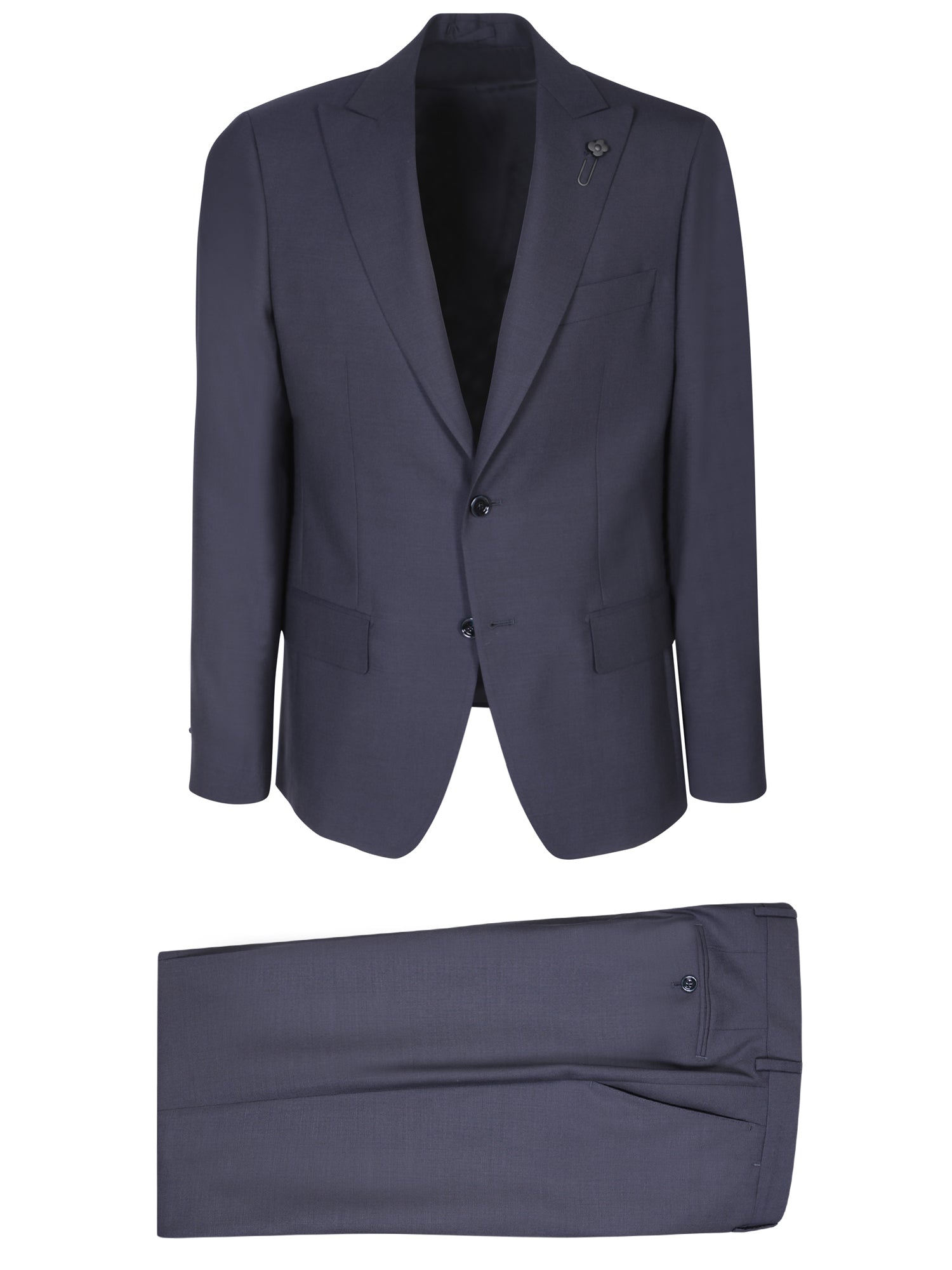 LARDINI 스트레치 패브릭 블루 수트