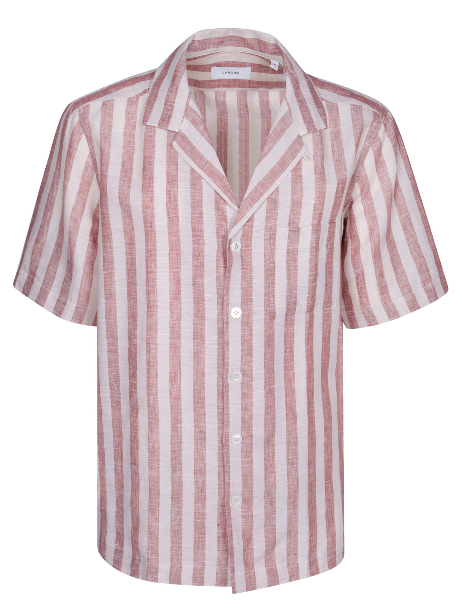 LARDINI Klop 스트라이프 redbeige 셔츠