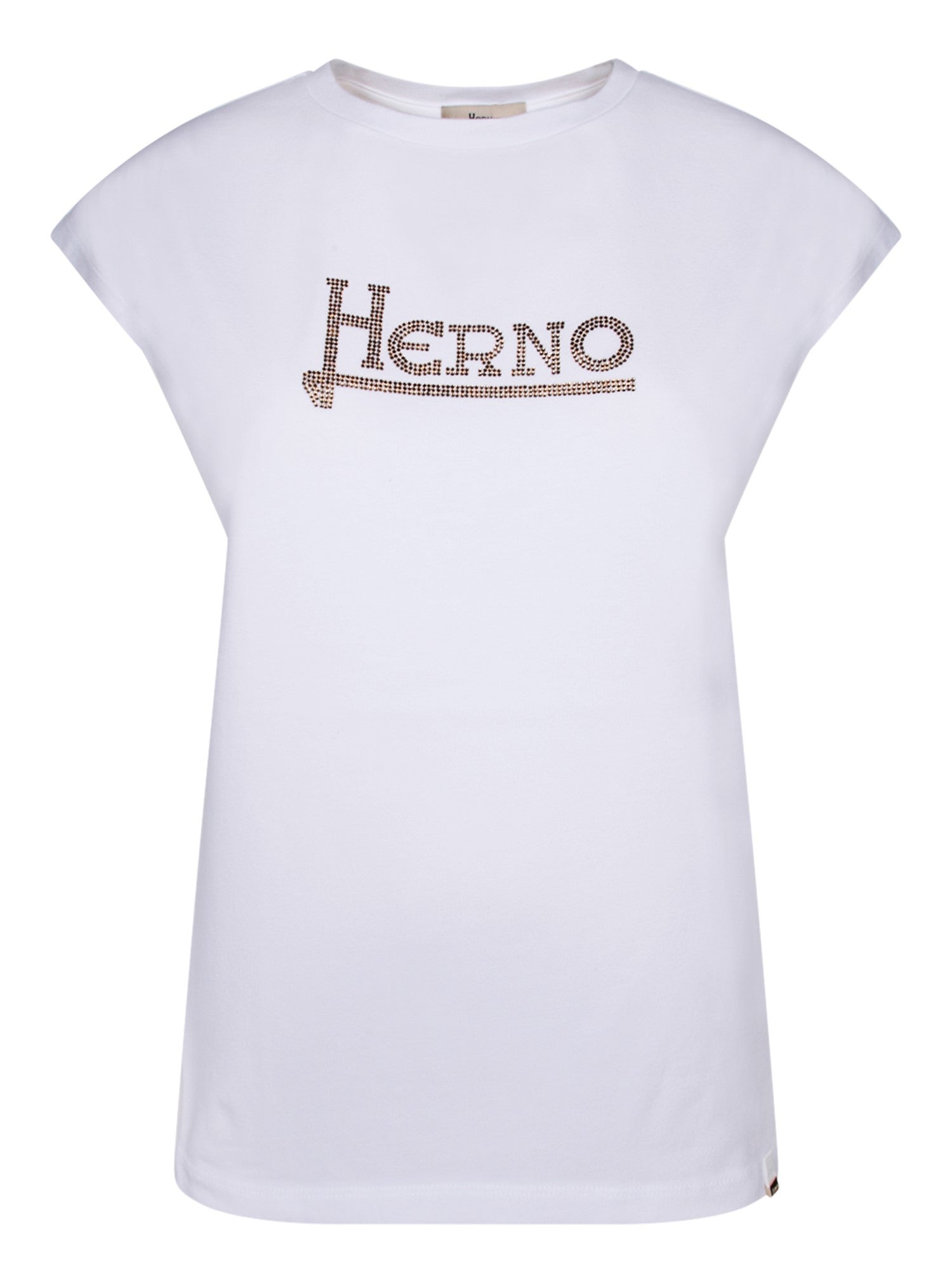 HERNO 로고 whitegold 티셔츠