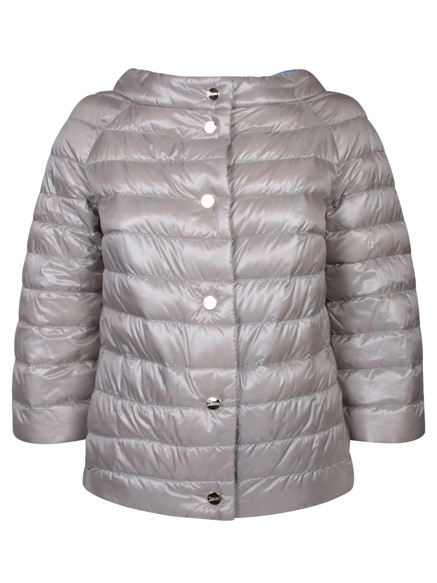 HERNO Rossella greylight 블루 케이프