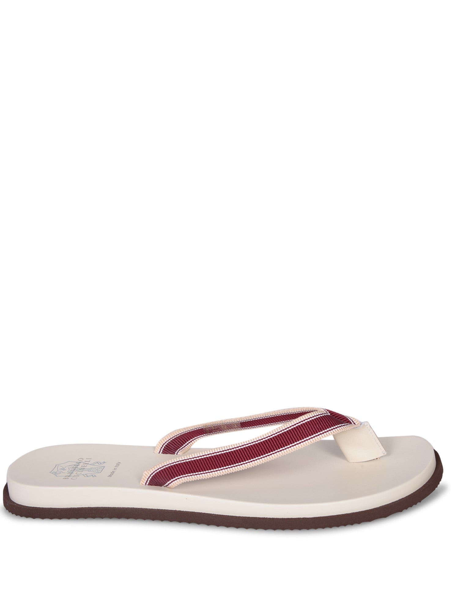 BRUNELLO CUCINELLI Bordeaux perfilo 플립 flops