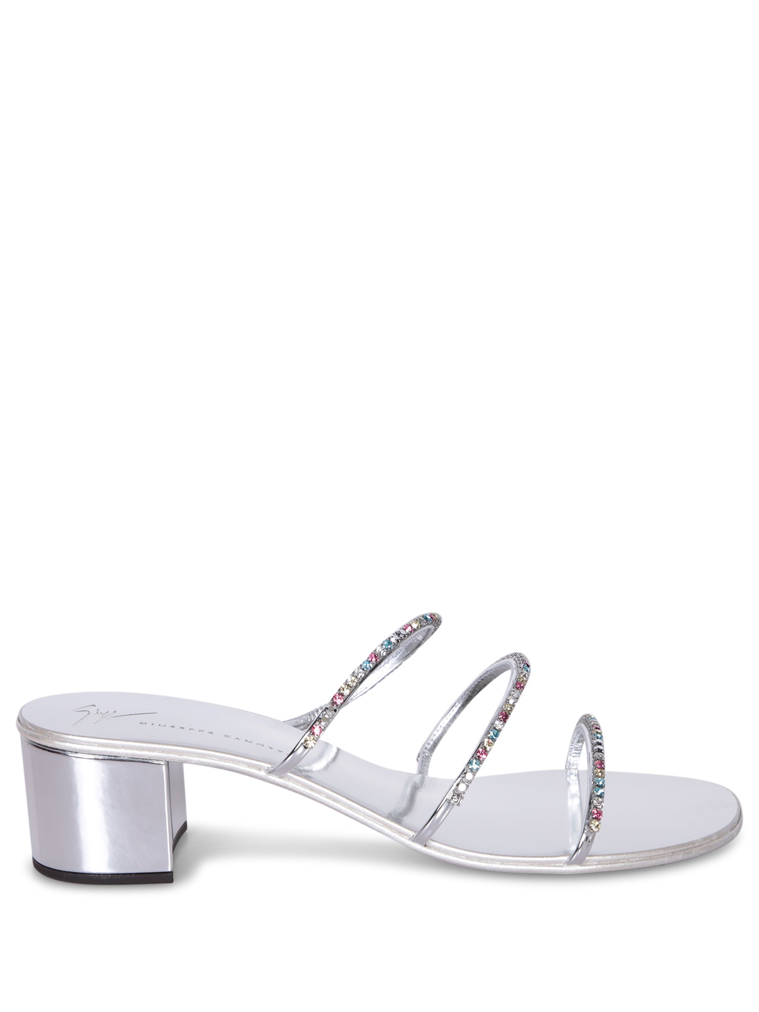 GIUSEPPE ZANOTTI 다크 Colorful 화이트 샌들