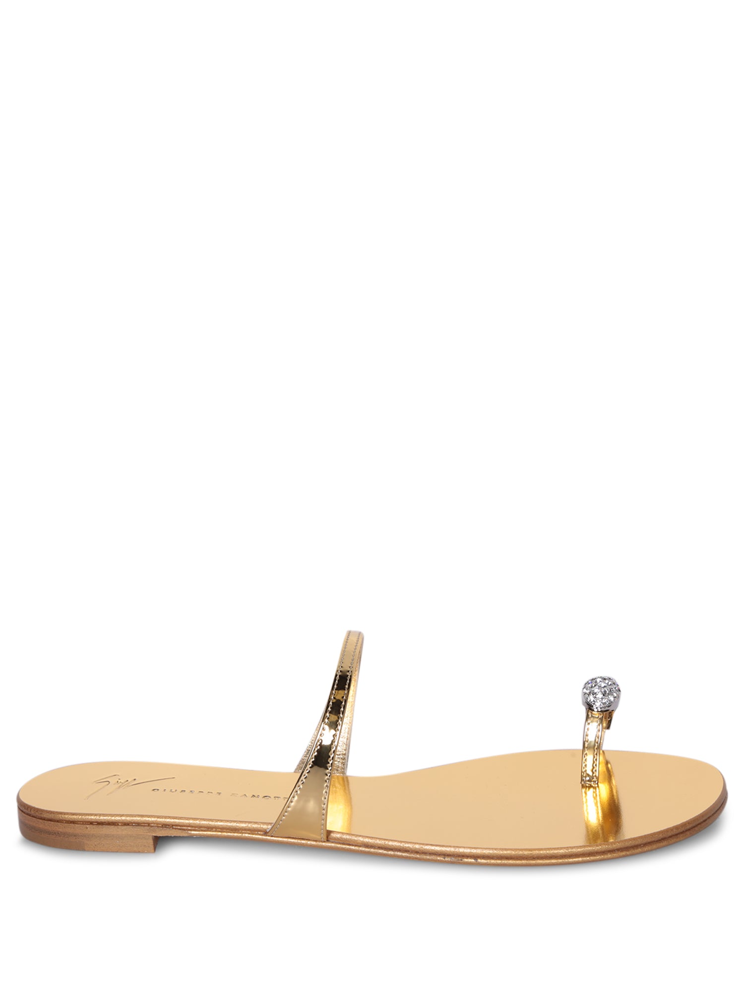 GIUSEPPE ZANOTTI 반지 골드 샌들