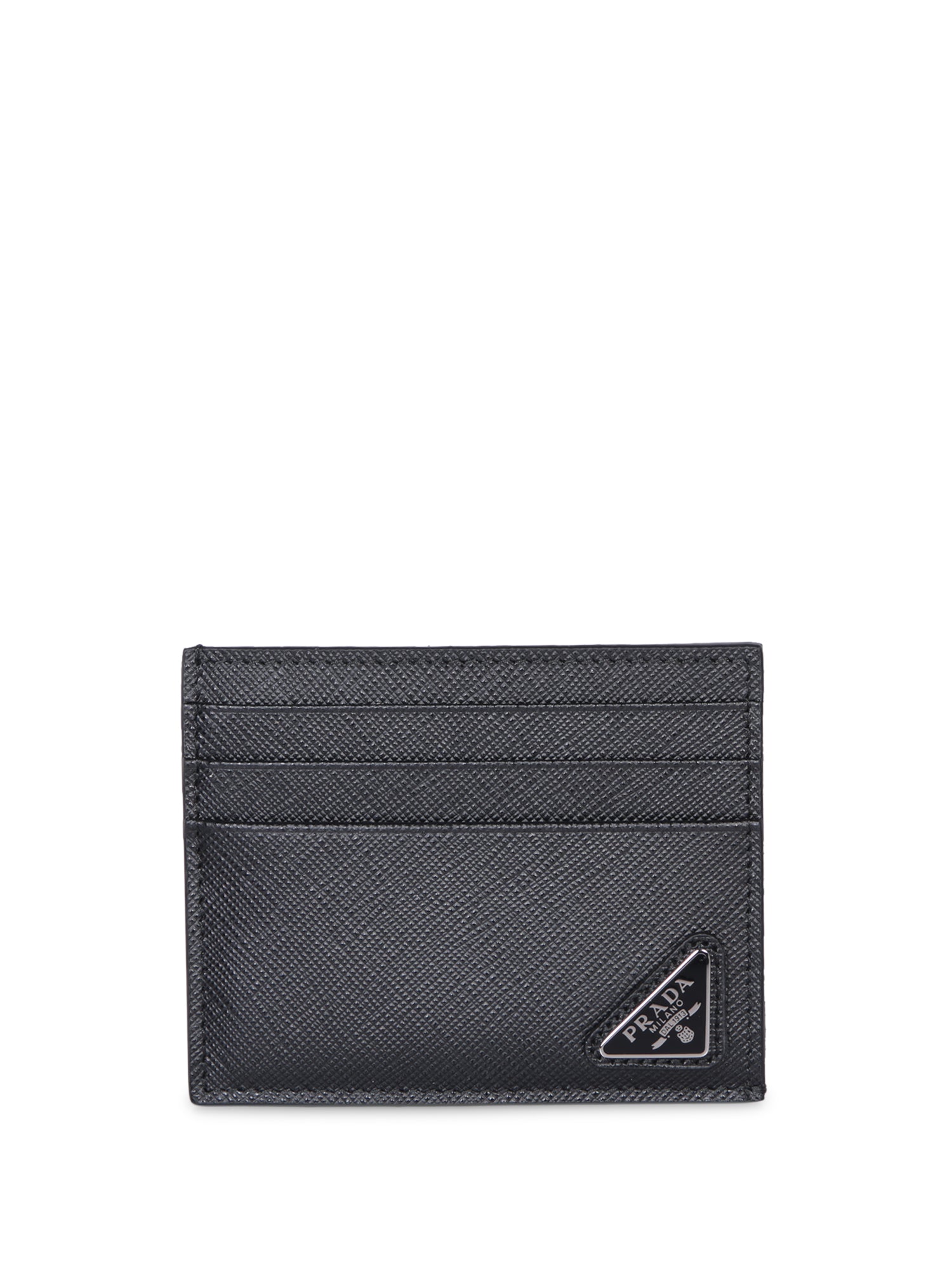 PRADA 사피아노 트라이앵글 블랙 cardholder