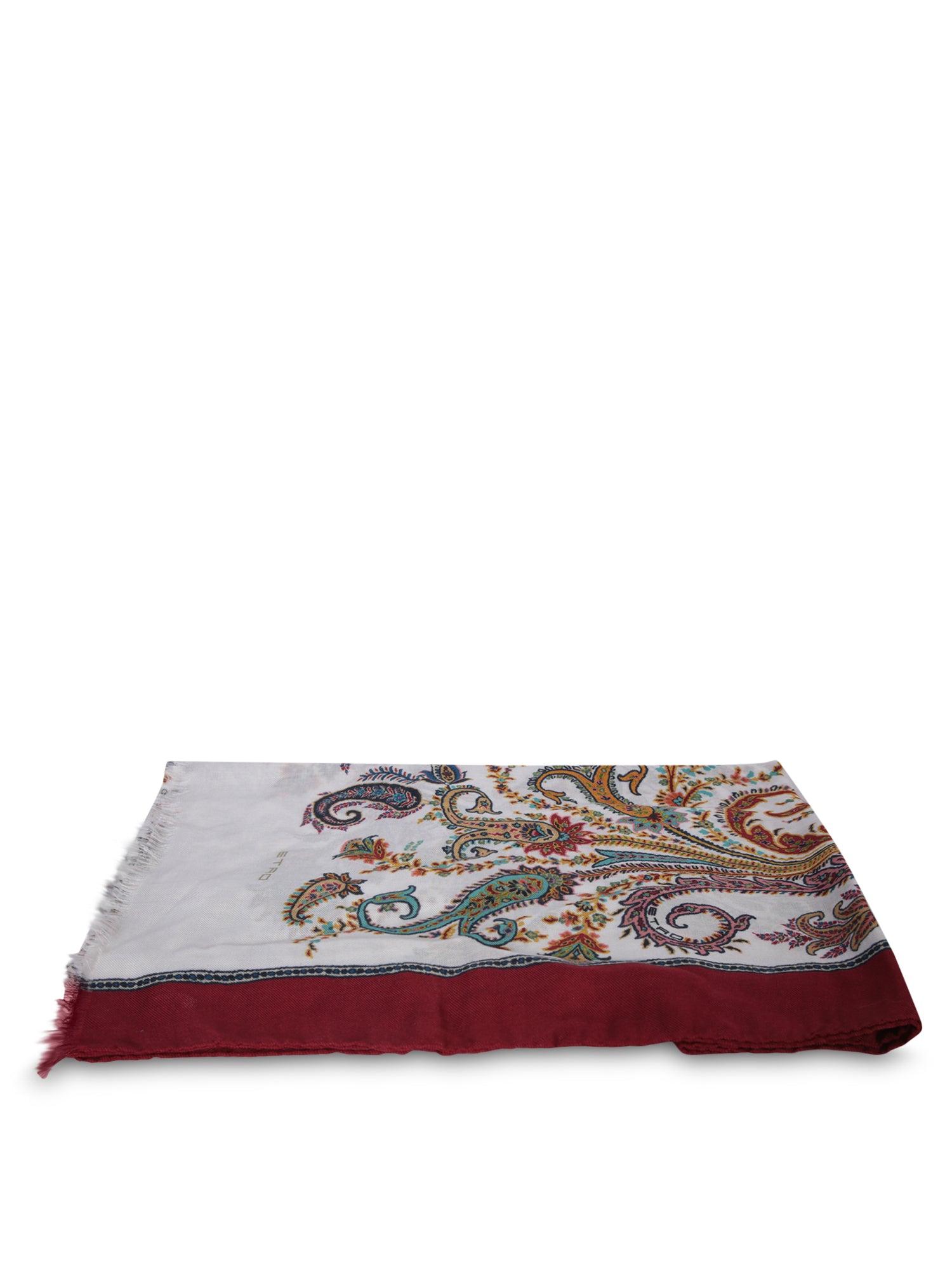 ETRO 페이즐리 whitered 스카프