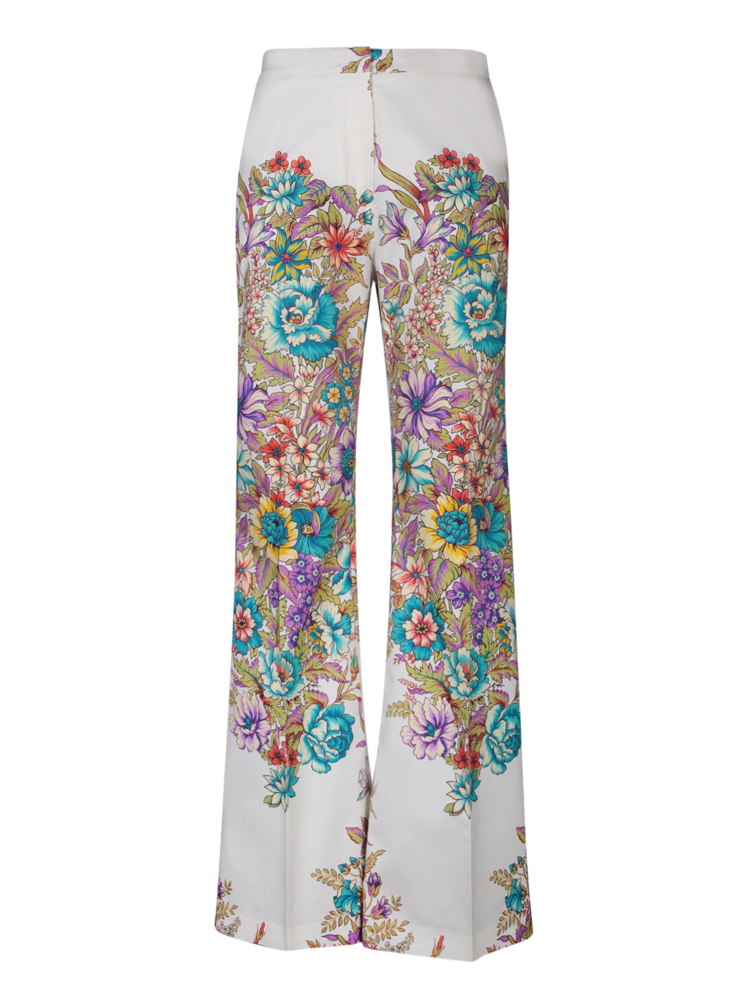 ETRO 부케 프린트 whitemulticolor 트라우저