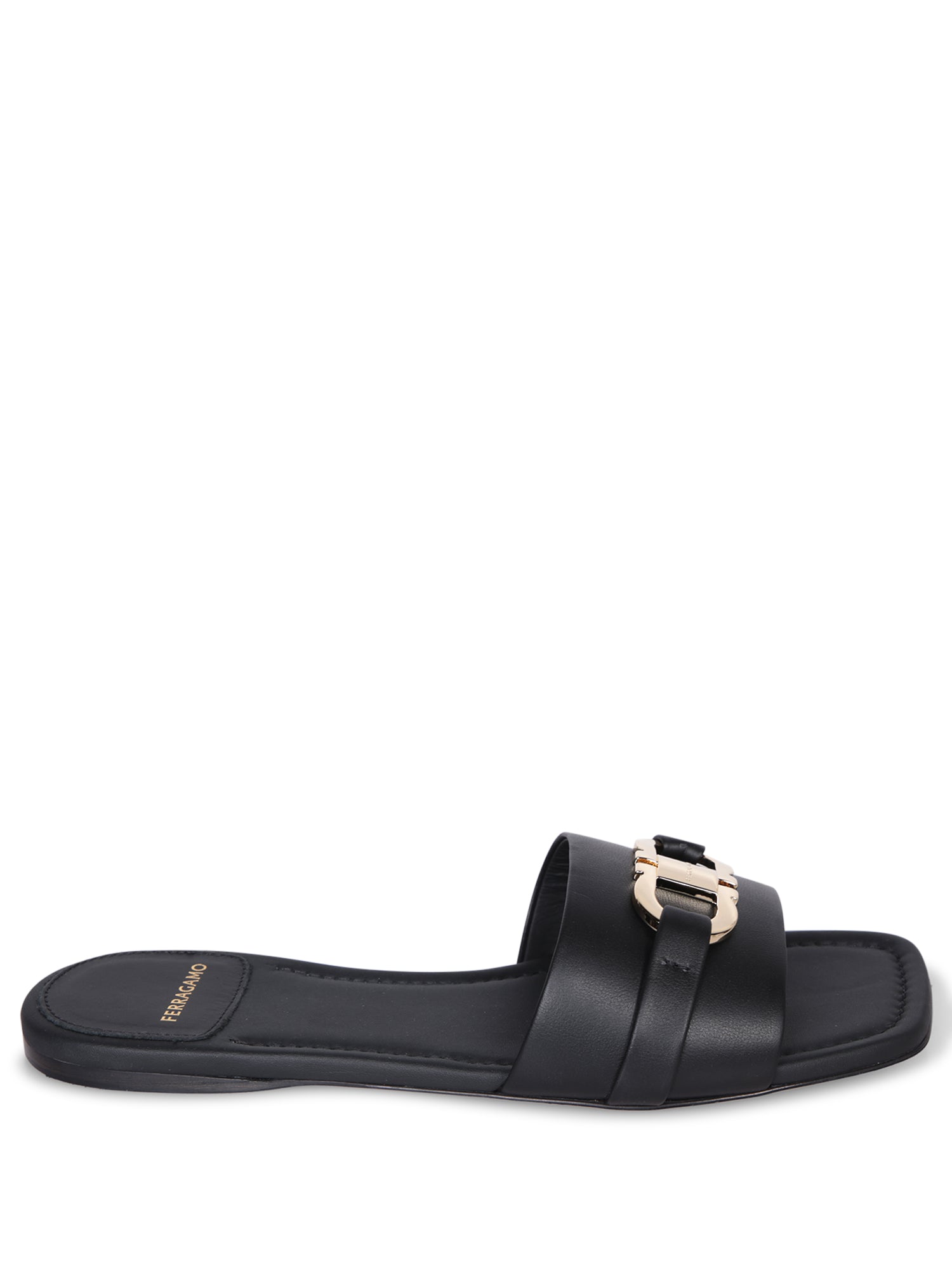 FERRAGAMO 간치니 블랙 샌들