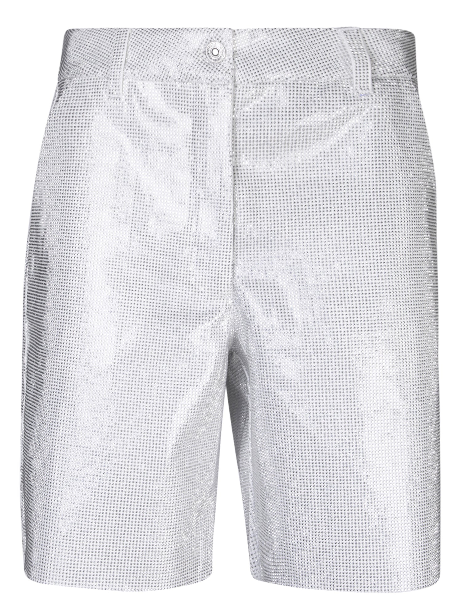 ERMANNO SCERVINO ERMANNO SCERVINO 실버 버뮤다 쇼츠 위드 MicroStuds