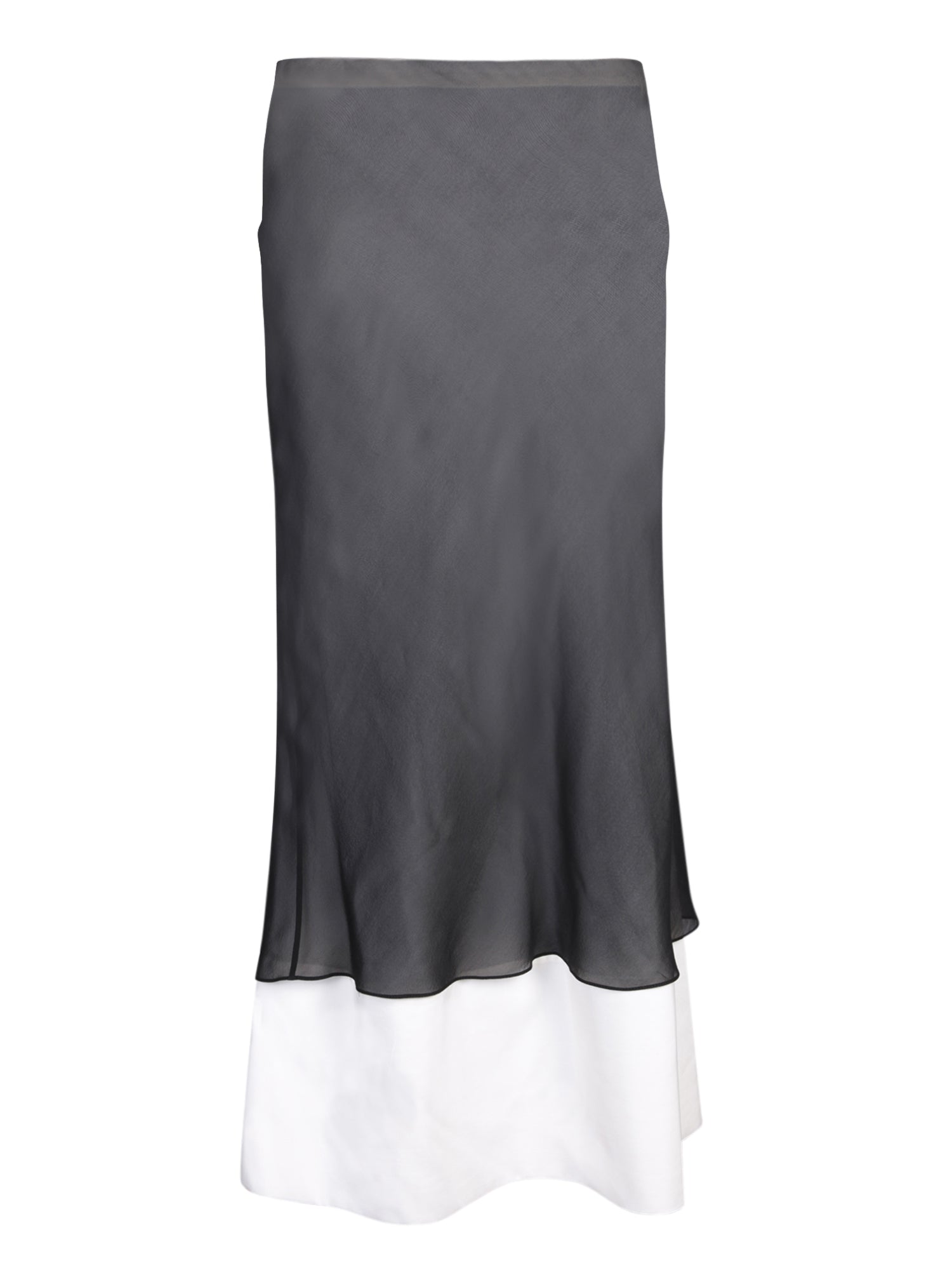 QUIRA QUIRA 더블 Underskirt 스커트 in BlackWhite
