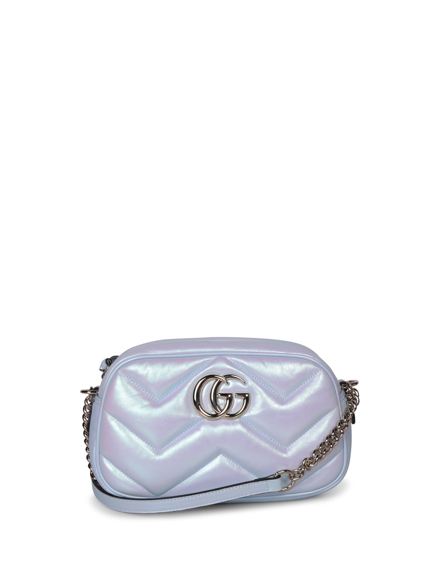 GUCCI 마몬트 카메라 iridiscent 실버 백