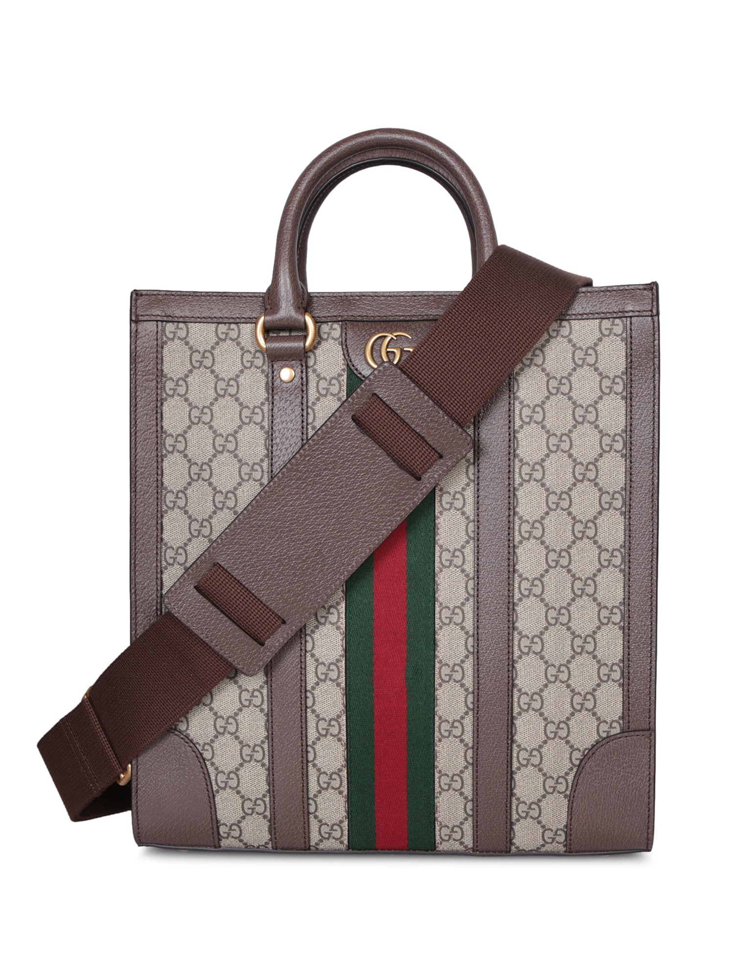 GUCCI 오피디아 M 모노그램 베이지 쇼핑 백