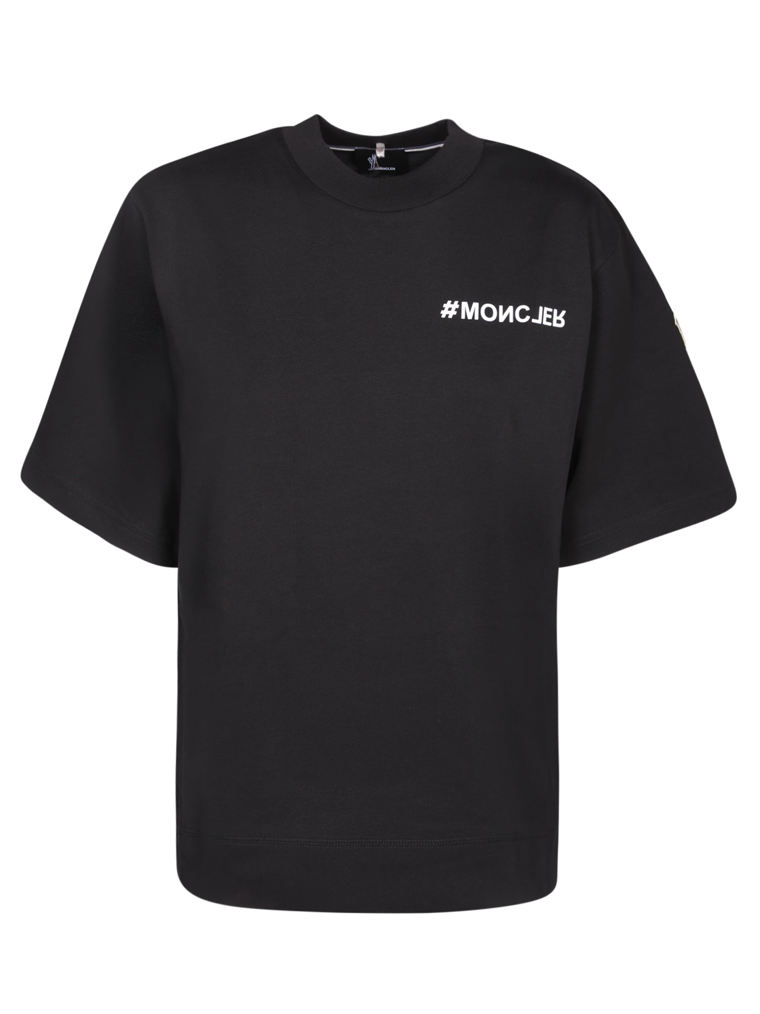 MONCLER GRENOBLE Moncler Grenoble 블랙 로고 티셔츠