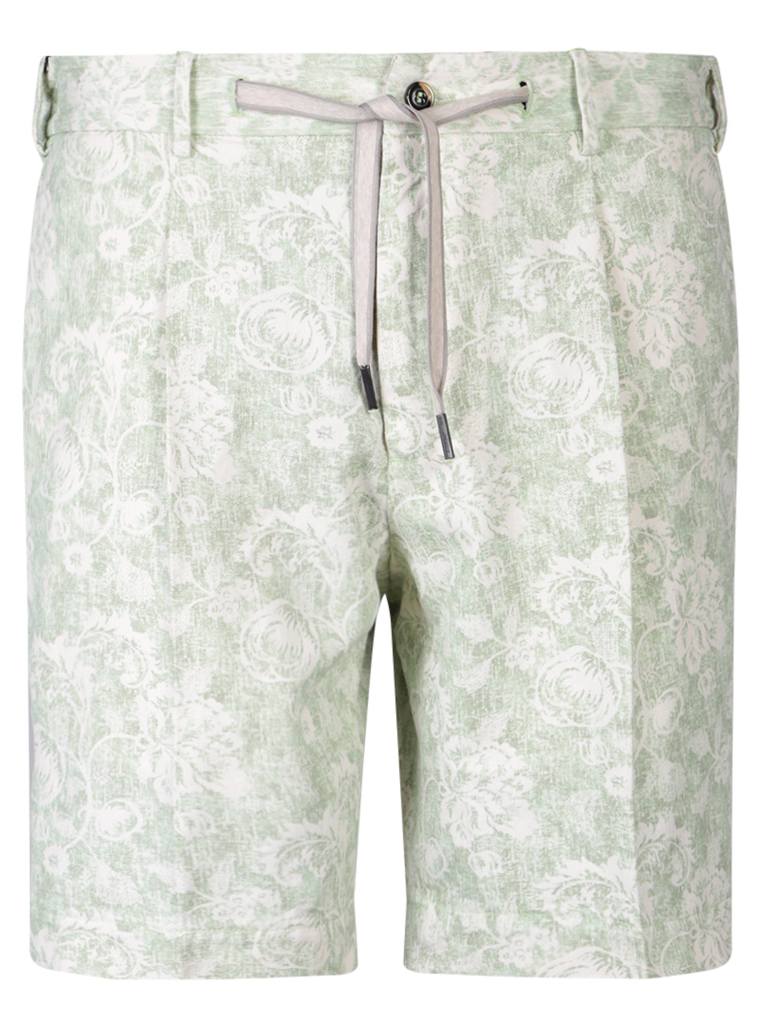   패턴 버뮤다 쇼츠 in CreamGreen