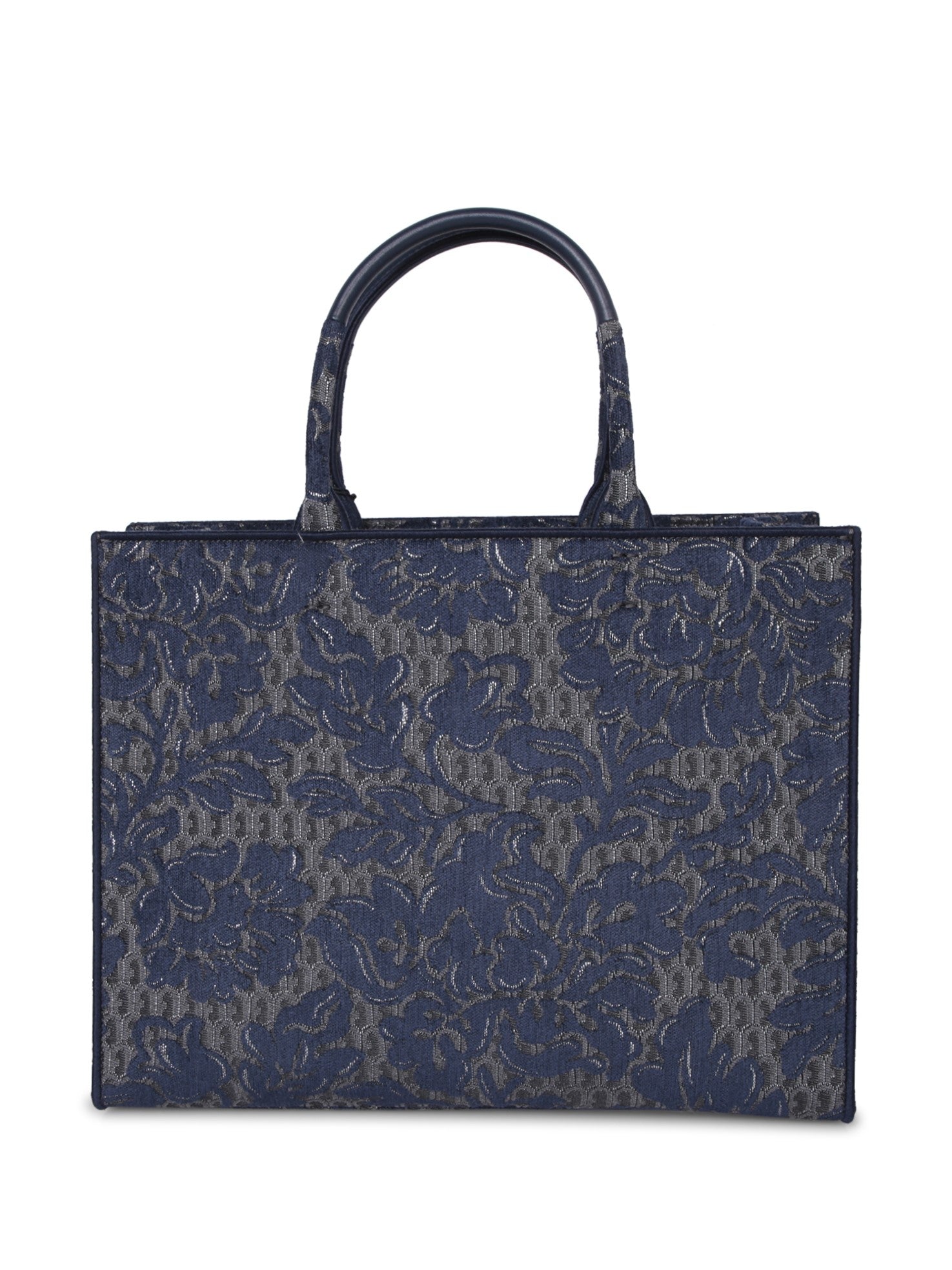 FURLA Furla Opportunity 자카드 블루 토트