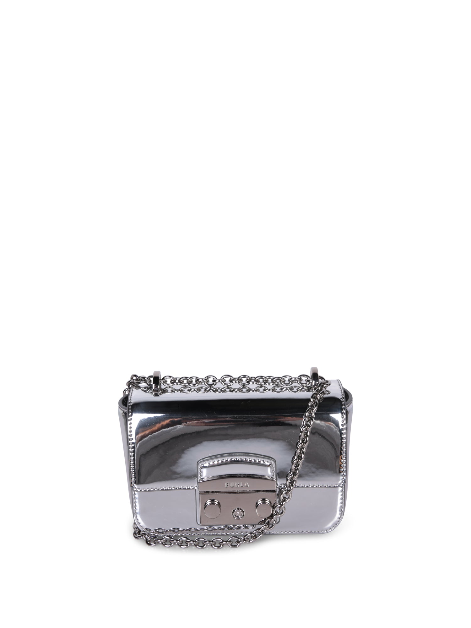 FURLA Furla Metropolis 미니 Cbody Arg in Mirrored 레더