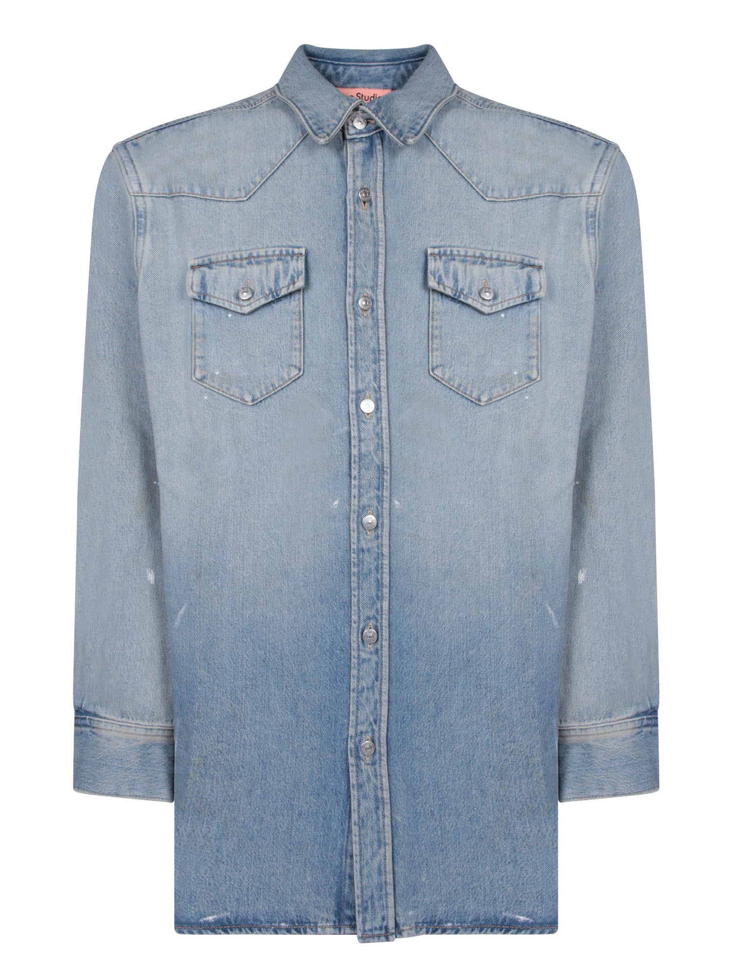 ACNE STUDIOS Texana 데님 블루 셔츠