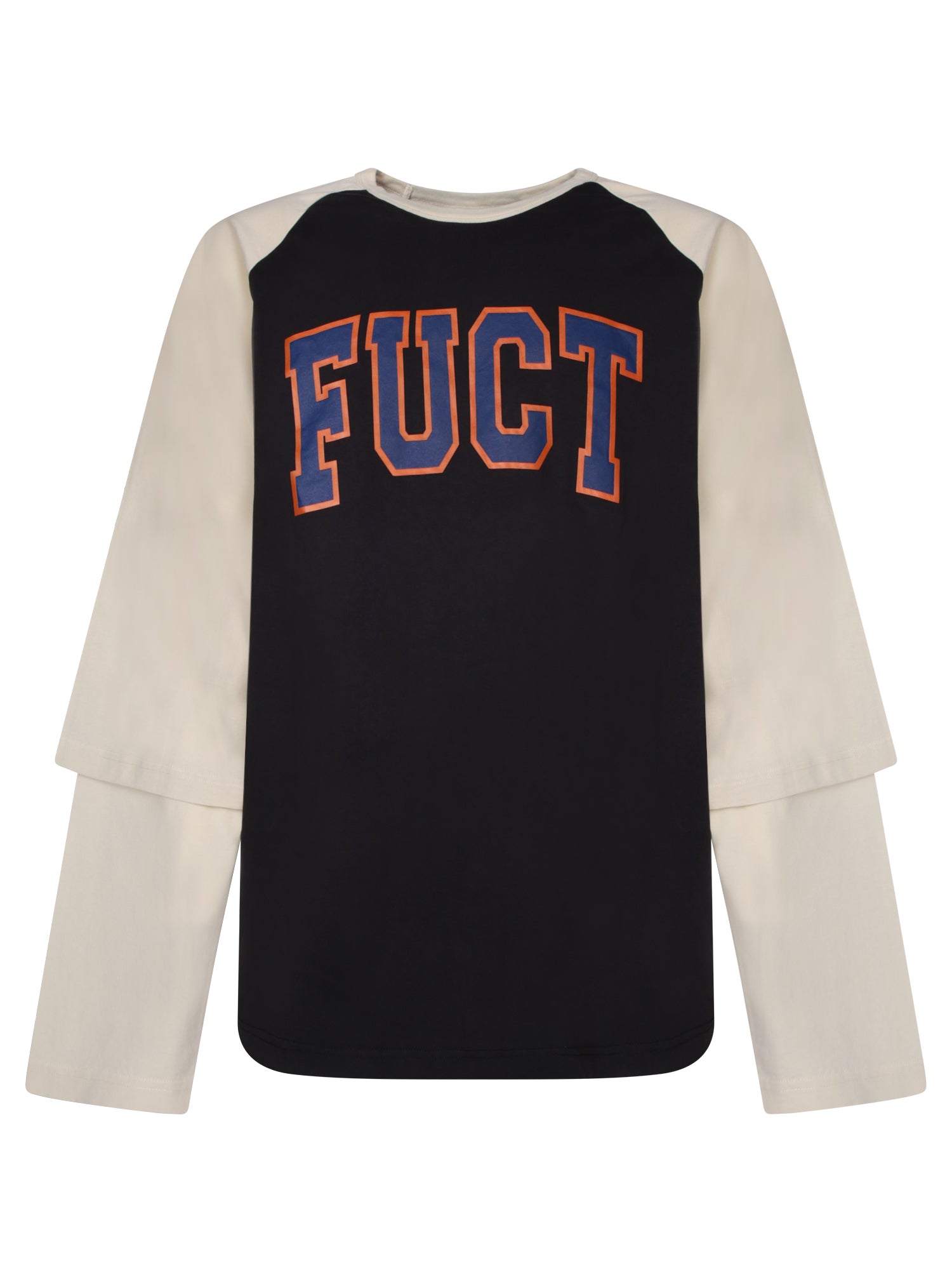 FUCT Doublesleeve 베이스볼 블랙 티셔츠