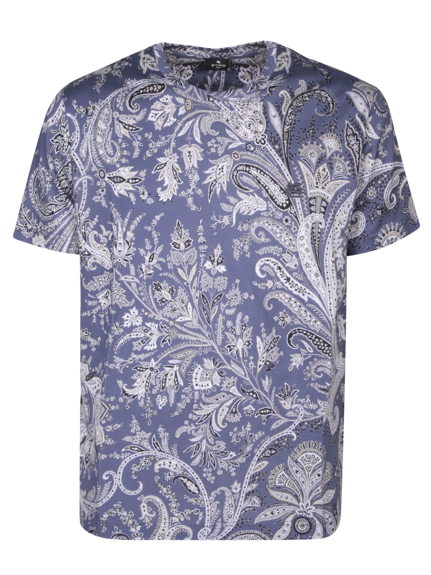 ETRO Allover 페이즐리 bluewhite 티셔츠