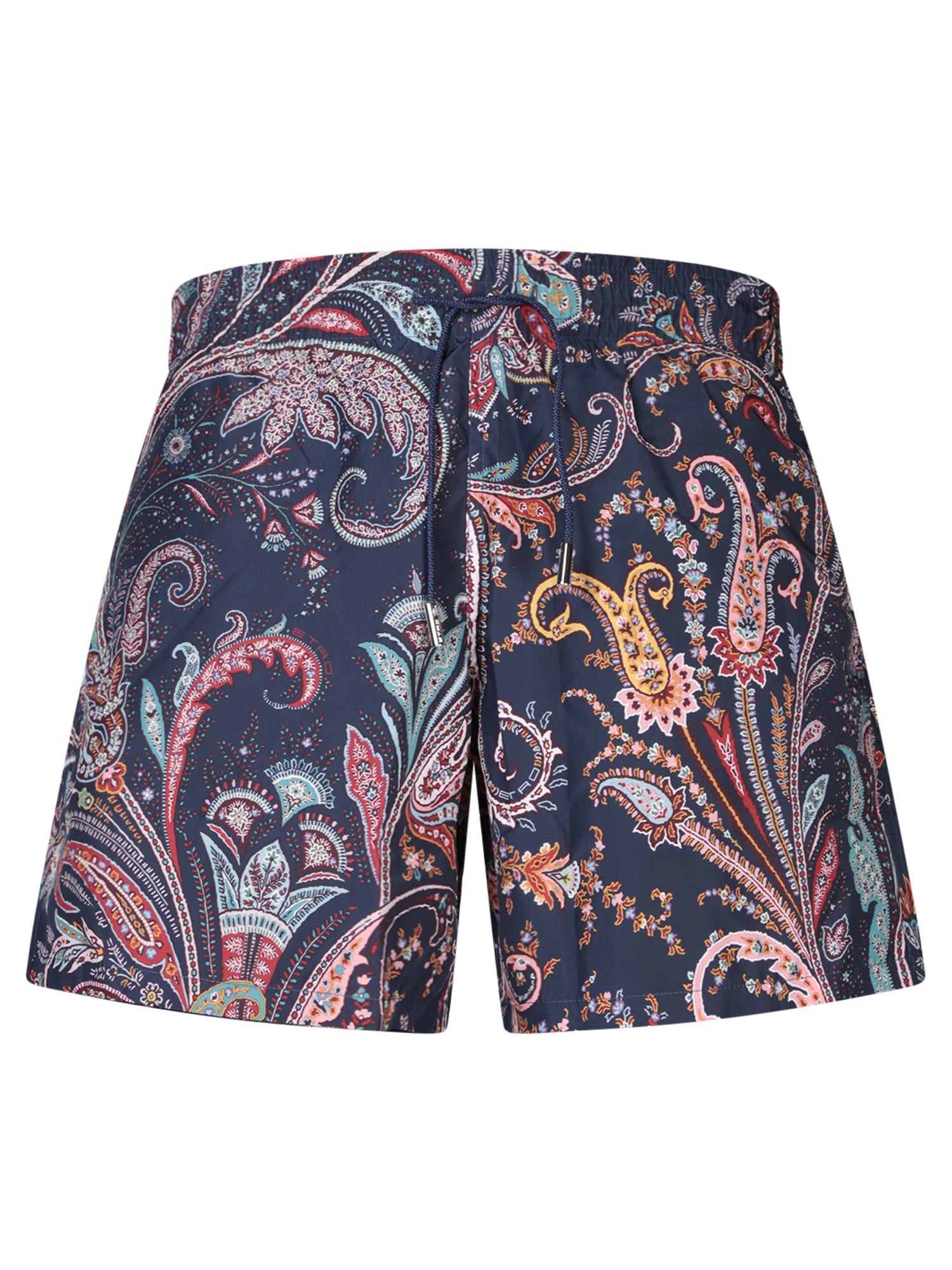 ETRO 페이즐리 멀티컬러 블루 스윔수트