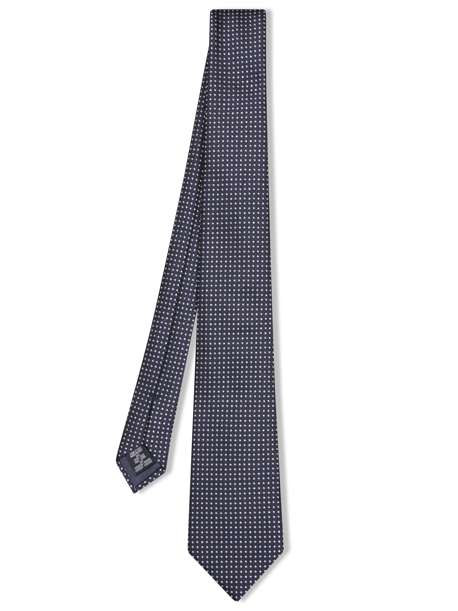 GIORGIO ARMANI 네이비 블루 지오메트릭 타이