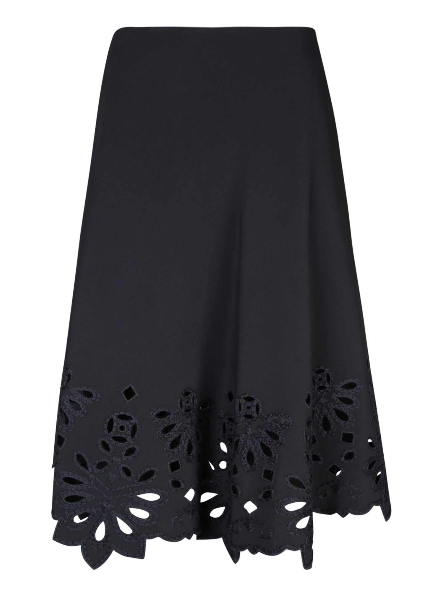 ERMANNO SCERVINO 블랙 Macramé Longuette 스커트