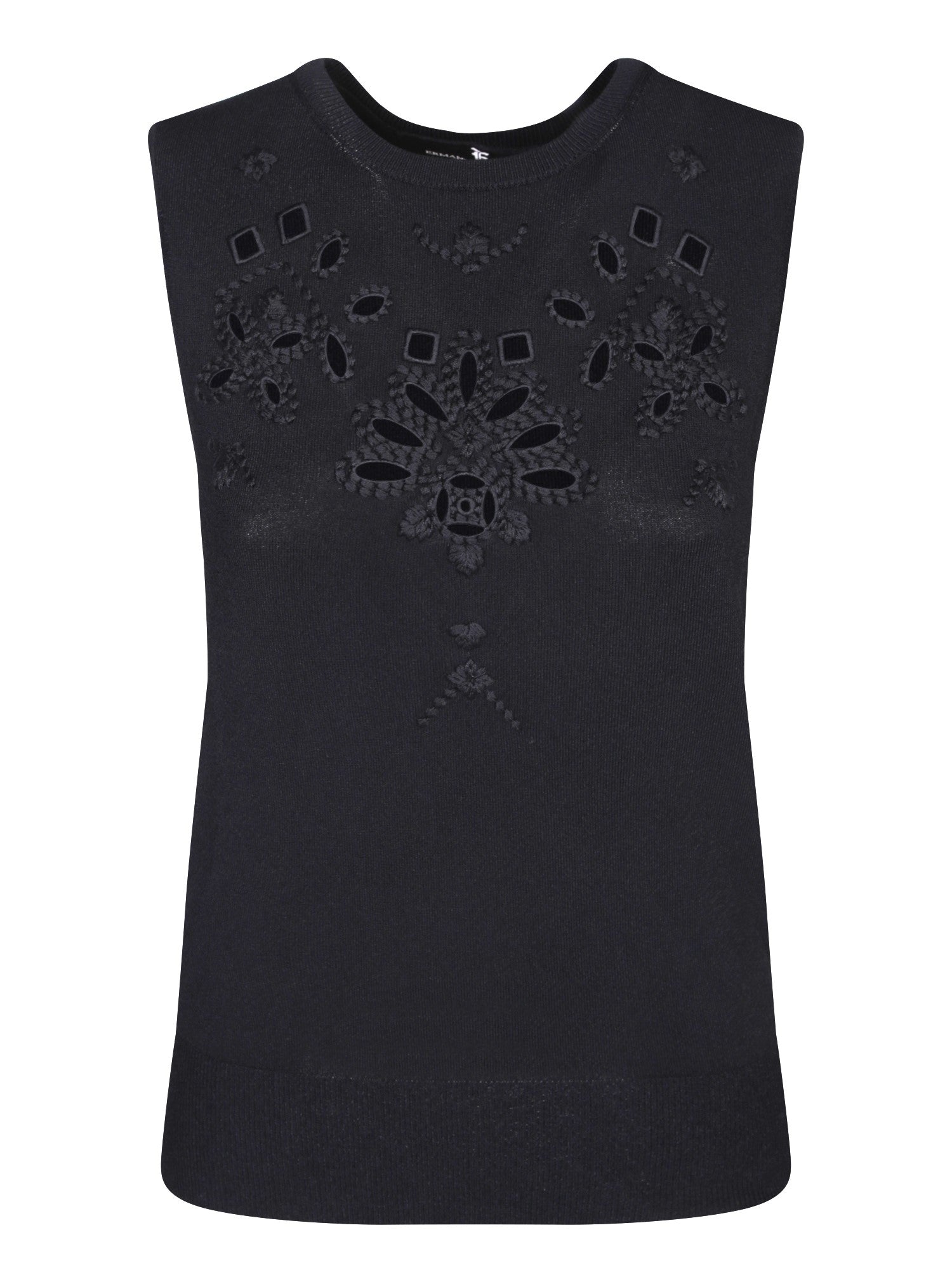 ERMANNO SCERVINO 블랙 Macramé 탑