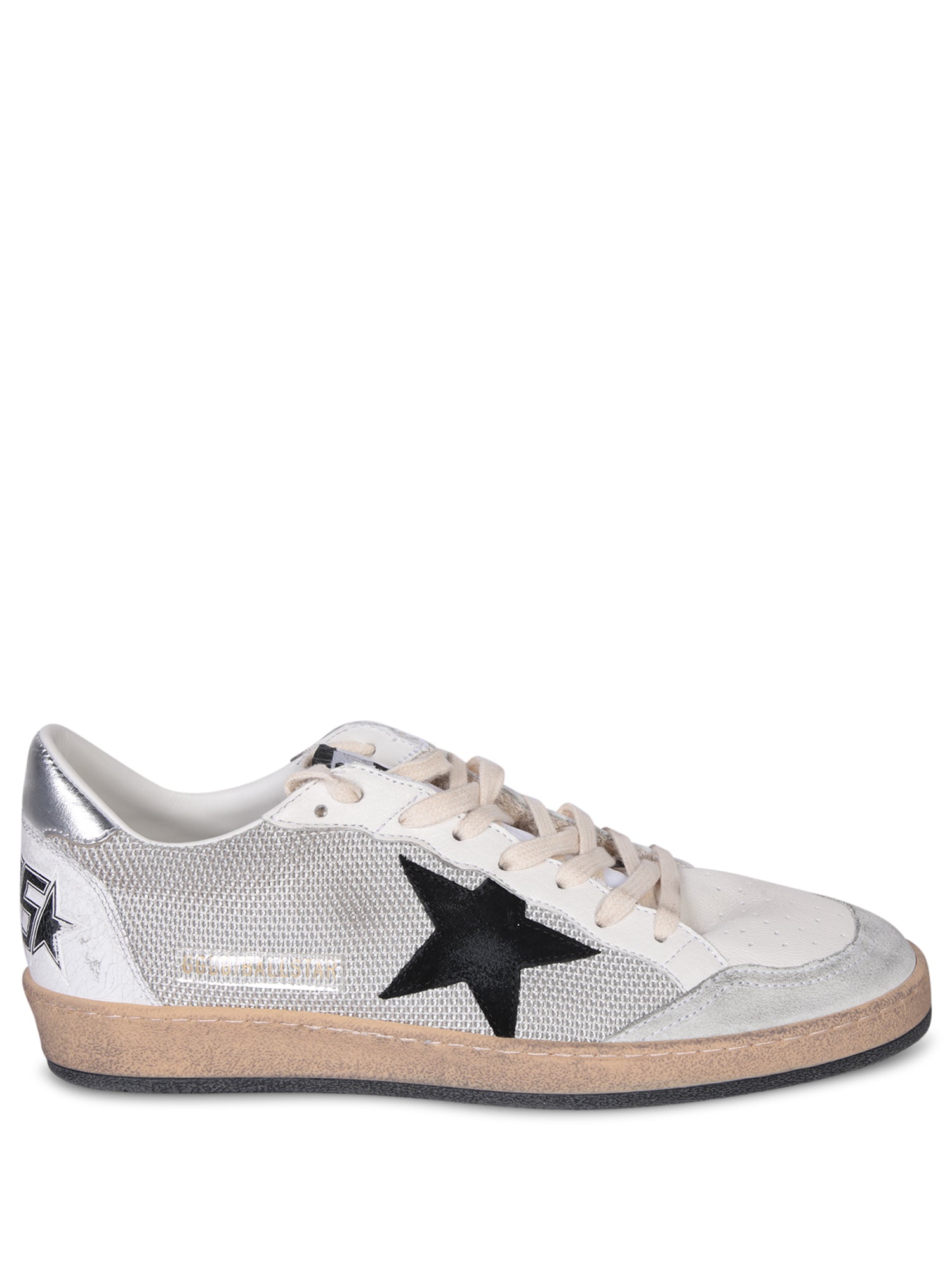 골든 GOOSE Ballstar whiteblacksilver 스니커즈