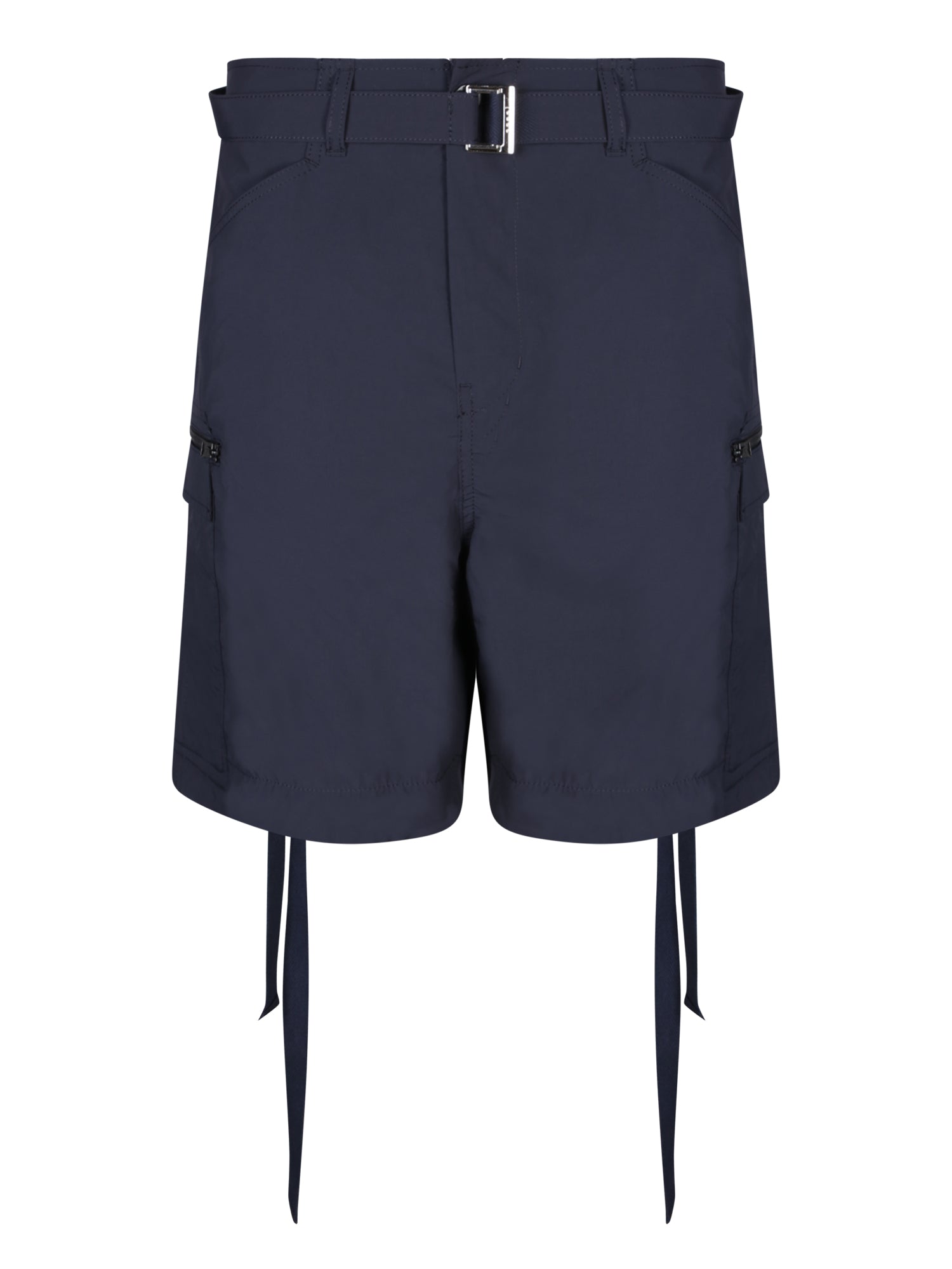 SACAI 블루 Taffeta 버뮤다 쇼츠