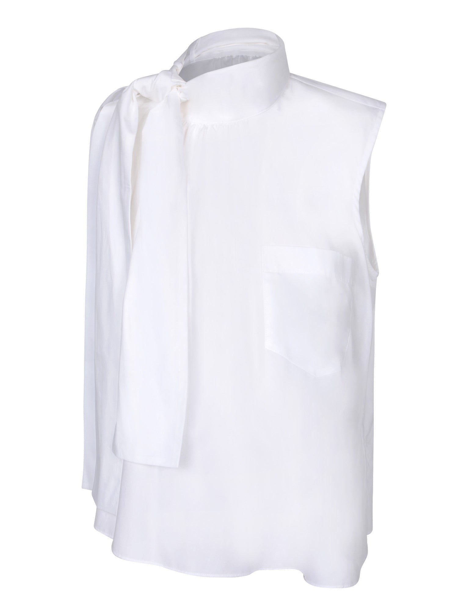 SACAI SACAI 화이트 포플린 탑