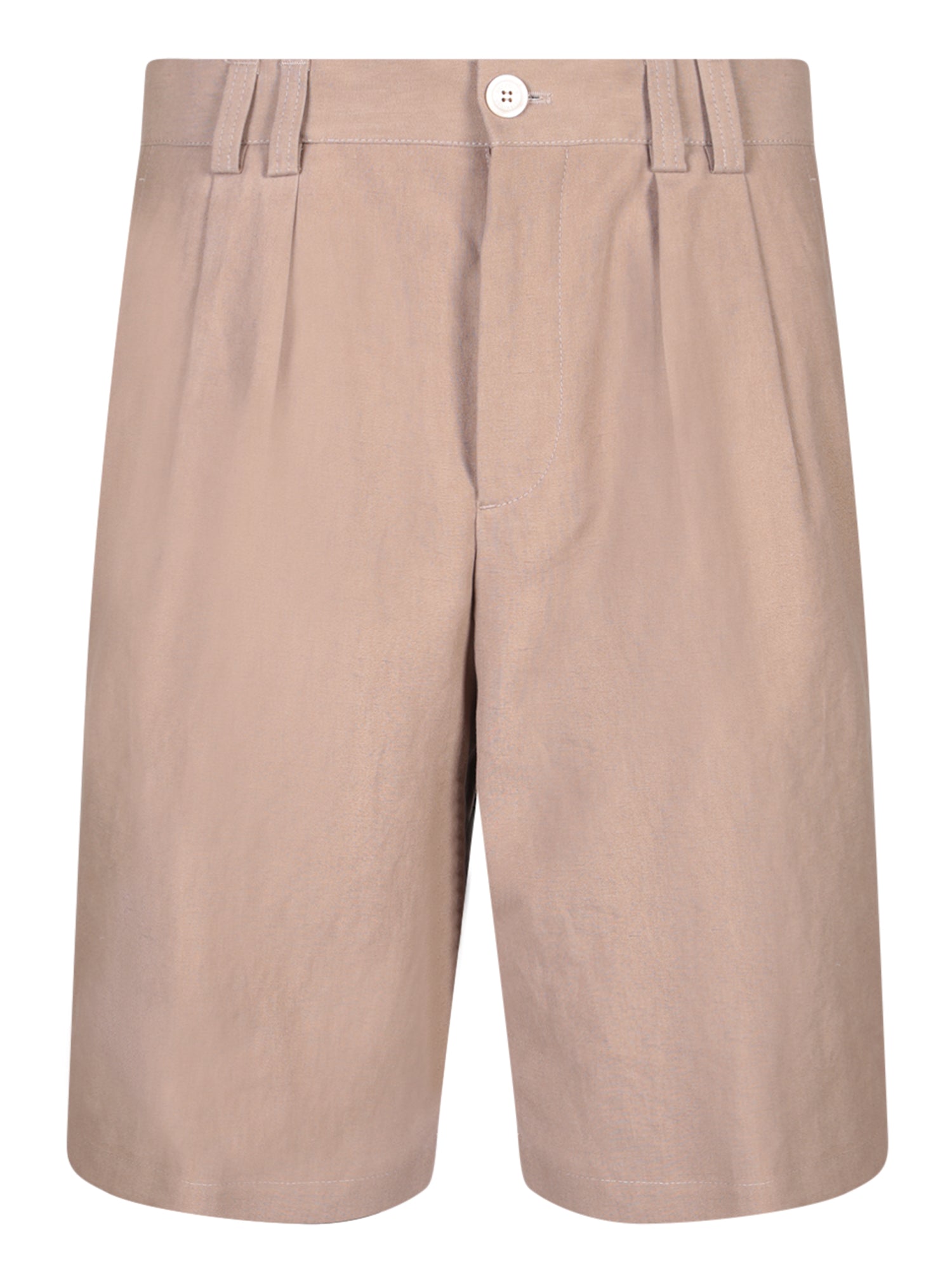 BRUNELLO CUCINELLI 2 pences 베이지 버뮤다 쇼츠