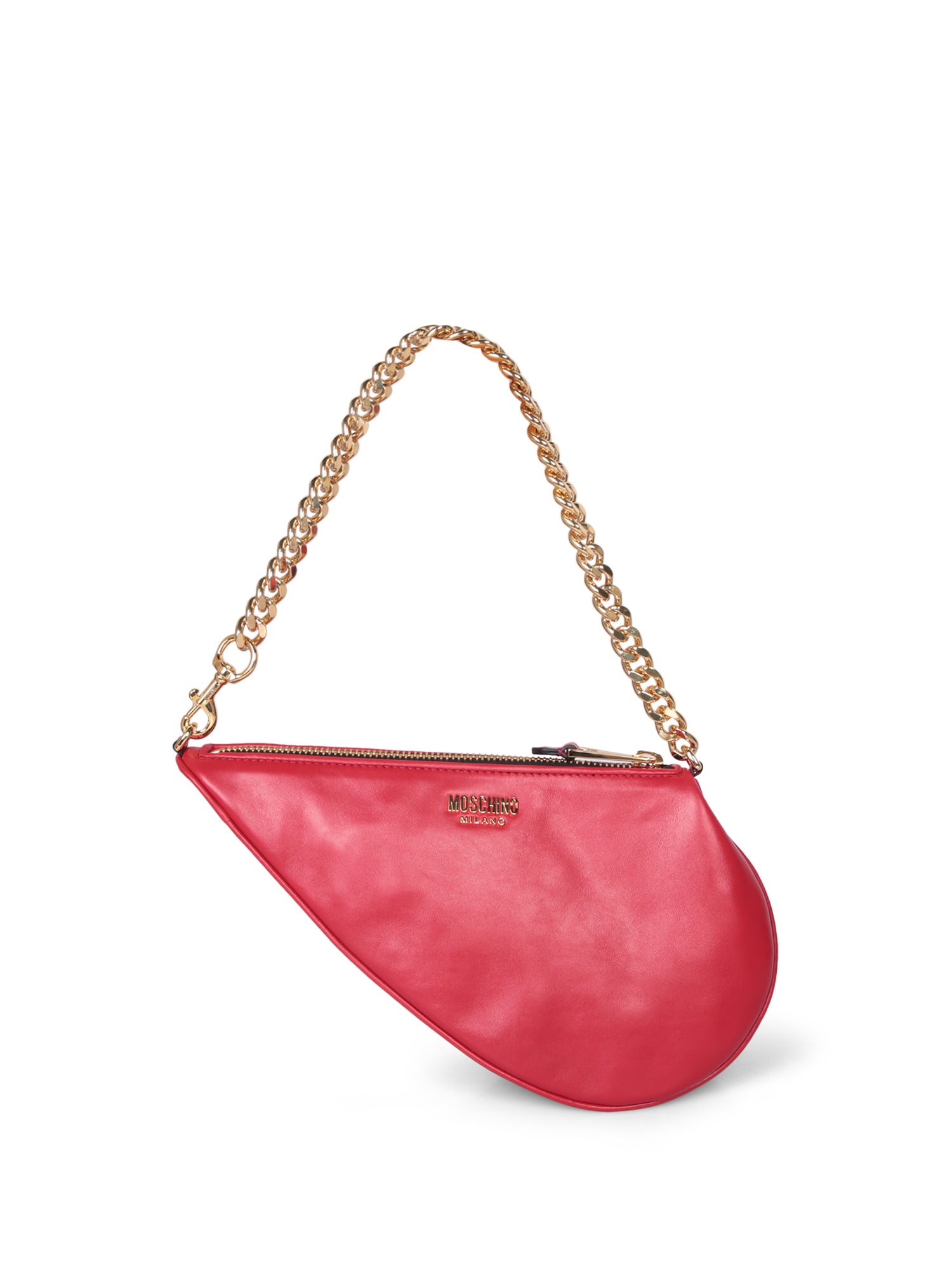 MOSCHINO Red 레더 숄더 백