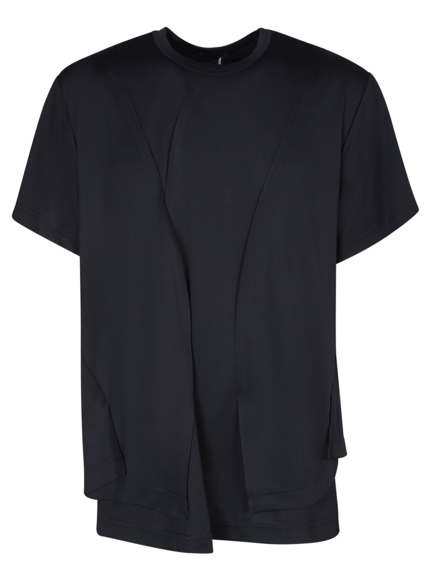 COMMES DE GARCONS HP 블랙 코튼 티셔츠