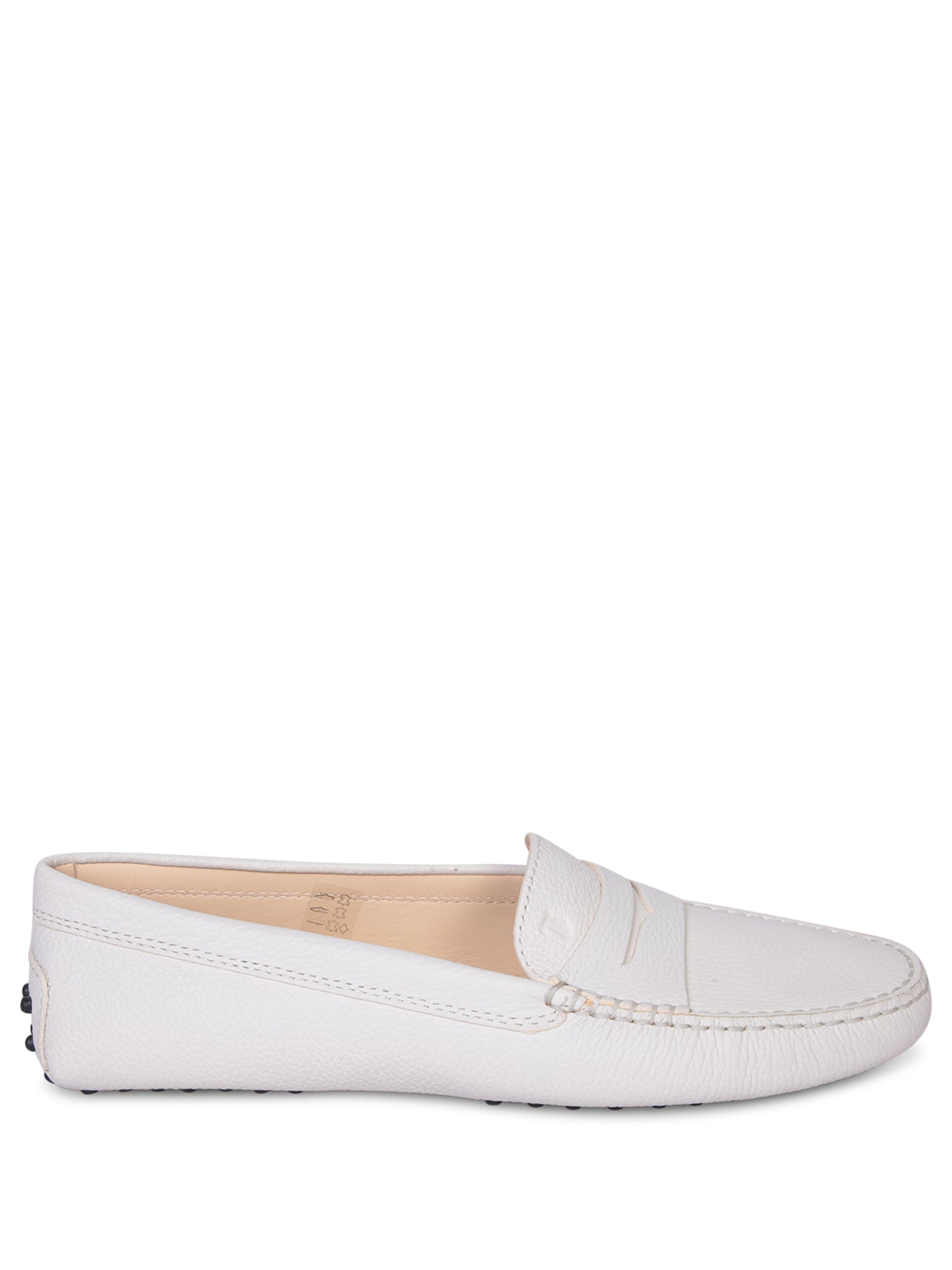 TODS 힐 grommets 화이트 로퍼