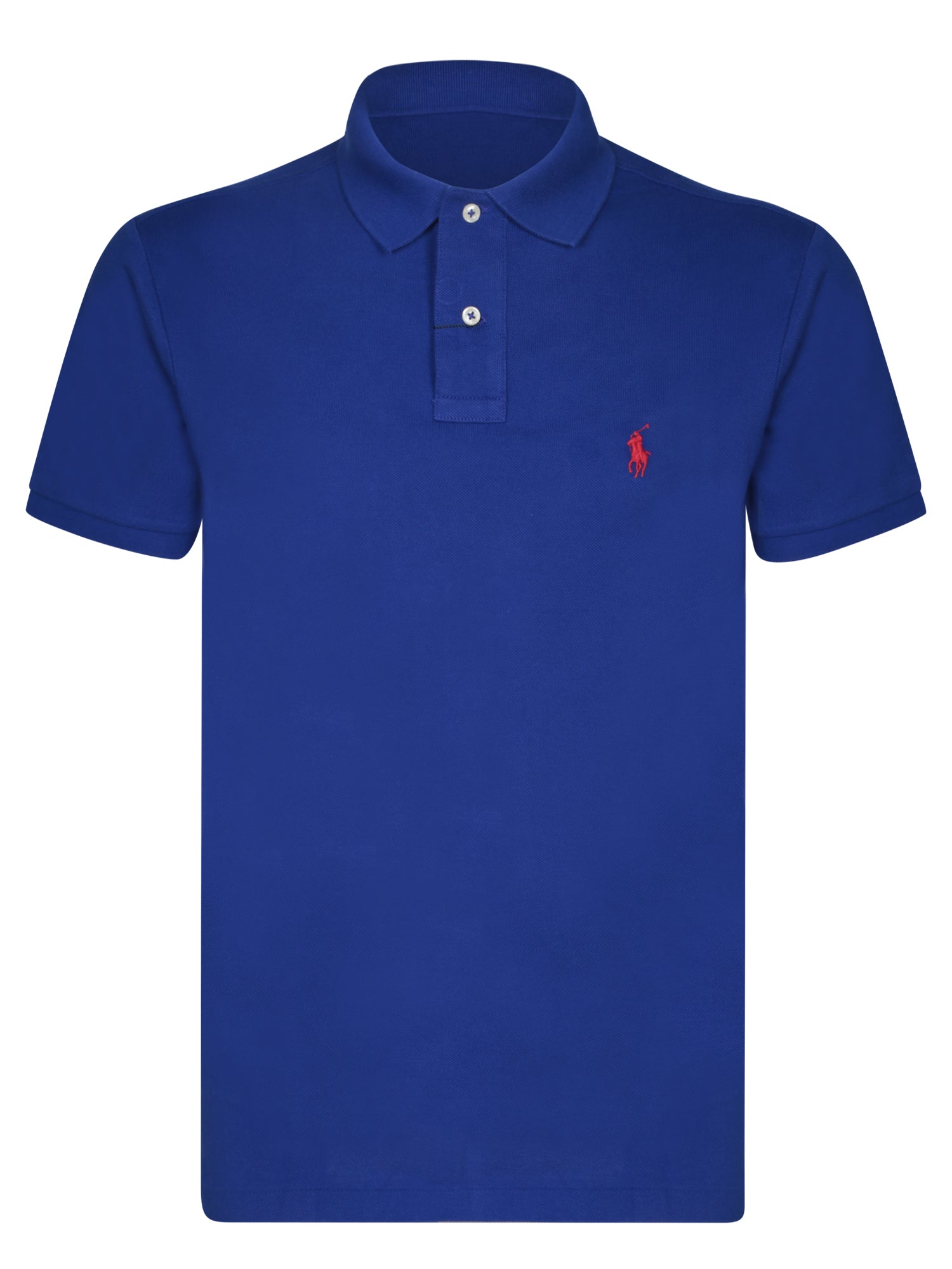 폴로 RALPH LAUREN Electric 블루 슬림 핏 피켓 폴로 셔츠 by 폴로 Ralph Lauren