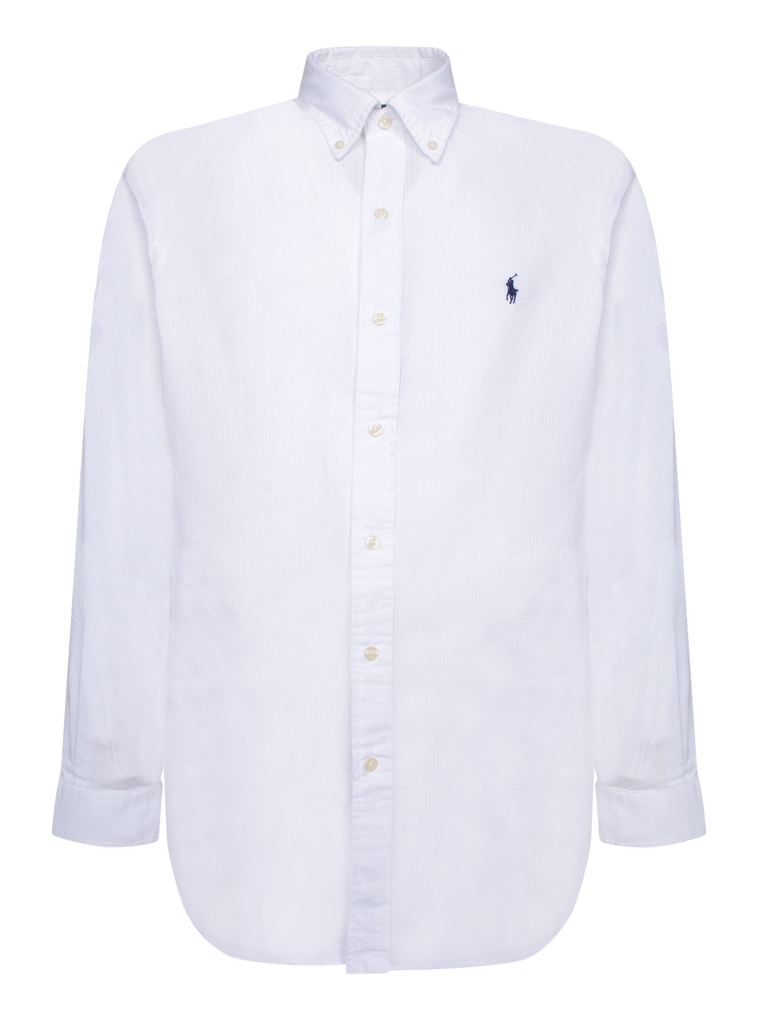폴로 RALPH LAUREN 화이트 Seersucker 셔츠 폴로 Ralph Lauren