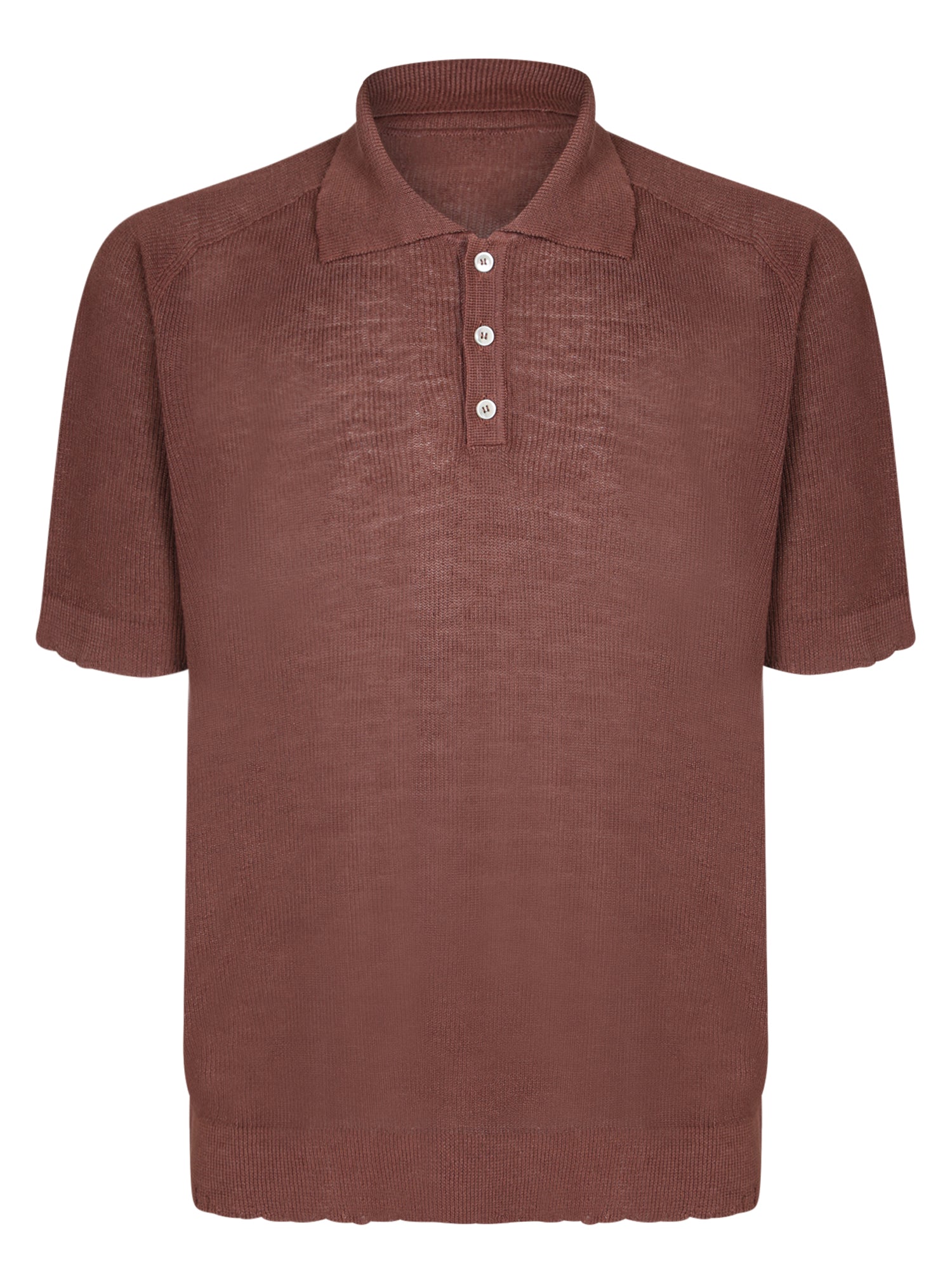ATOMO FACTORY 브라운 LinenCotton 폴로
