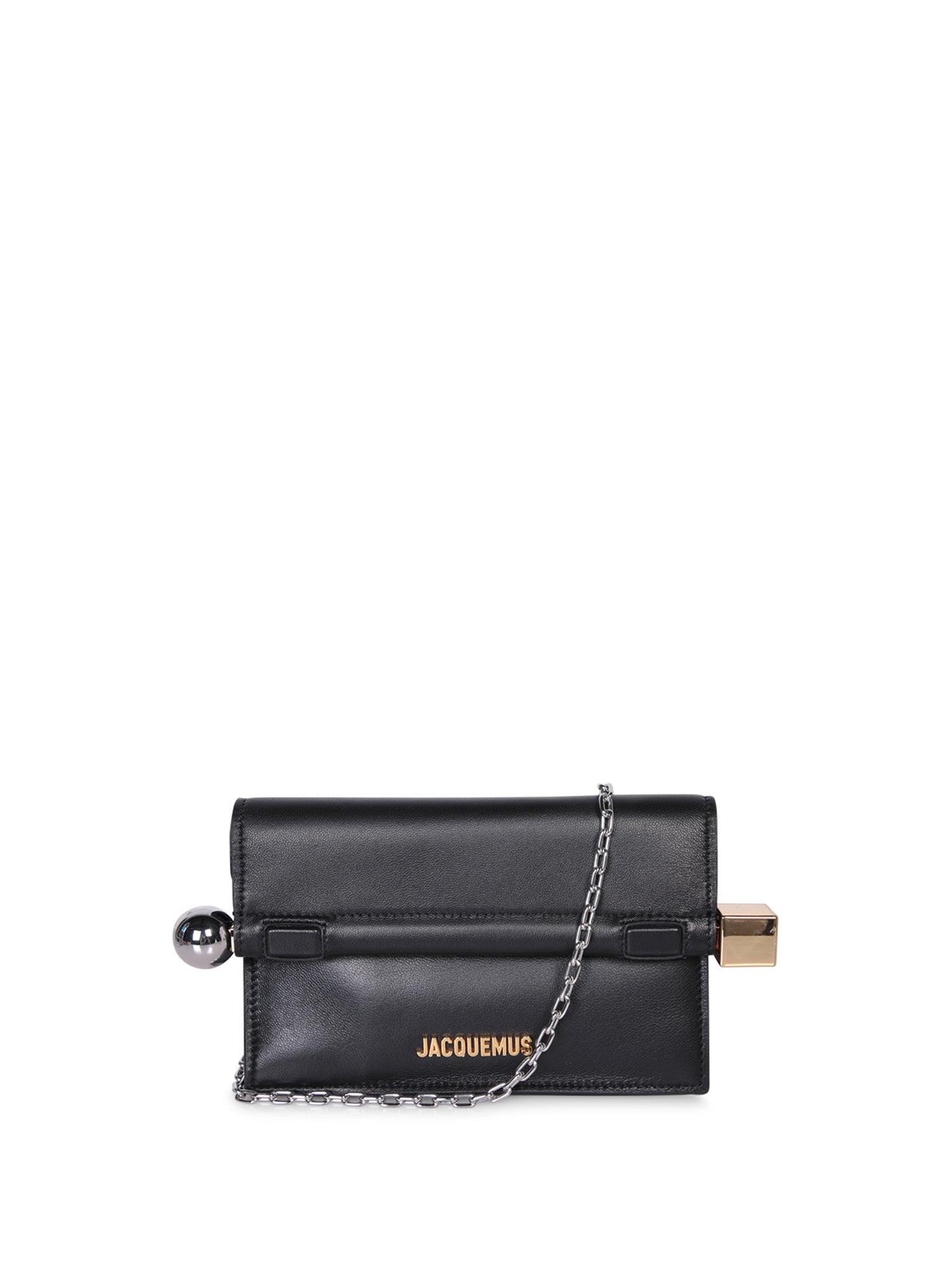 JACQUEMUS Le 쁘띠 Pochette Rond 까레 블랙 백