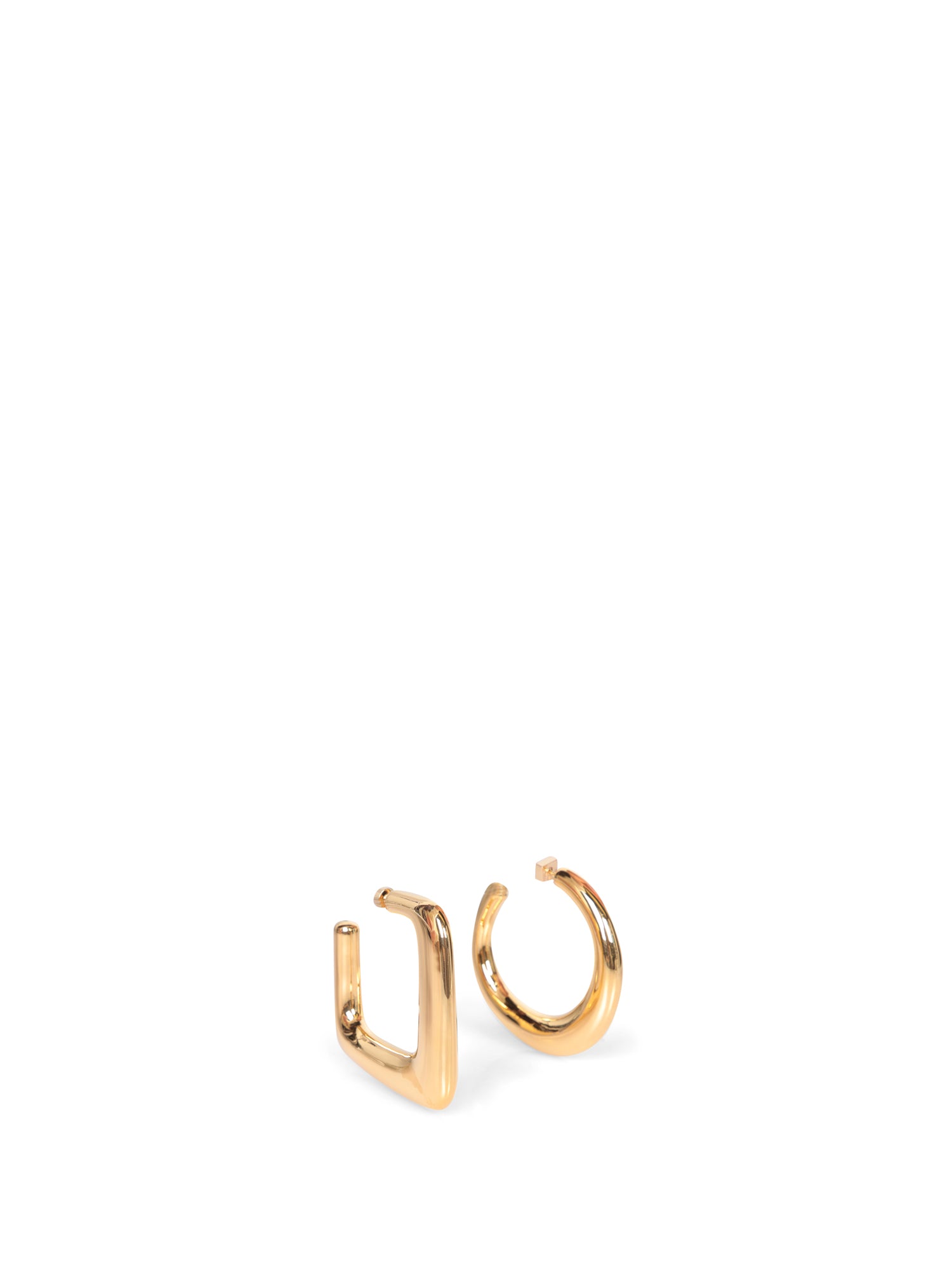 JACQUEMUS Grandes Creoles Ovalo 골드 이어링