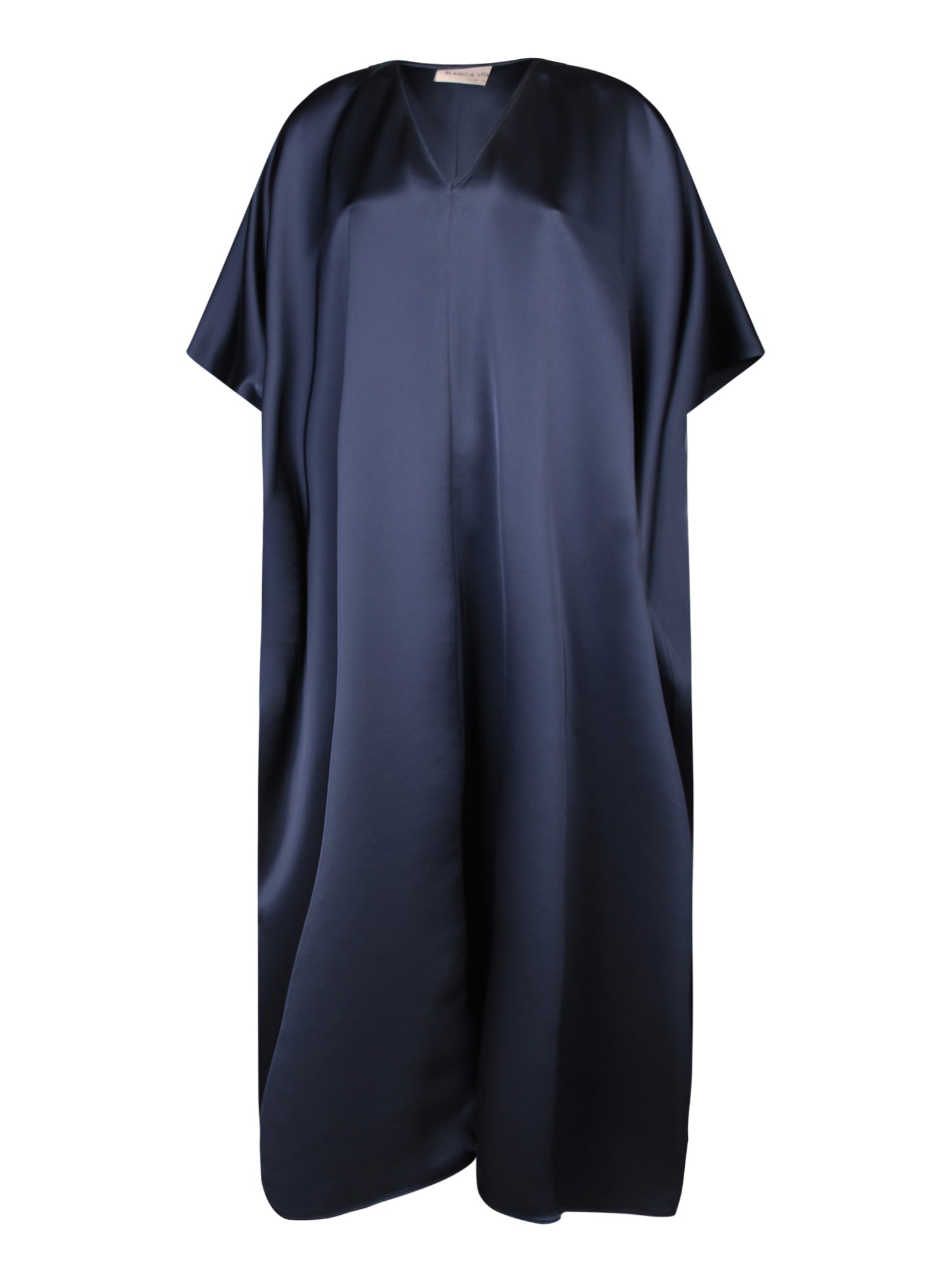 BLANCA VITA 블루 샤틴 Kaftan 드레스